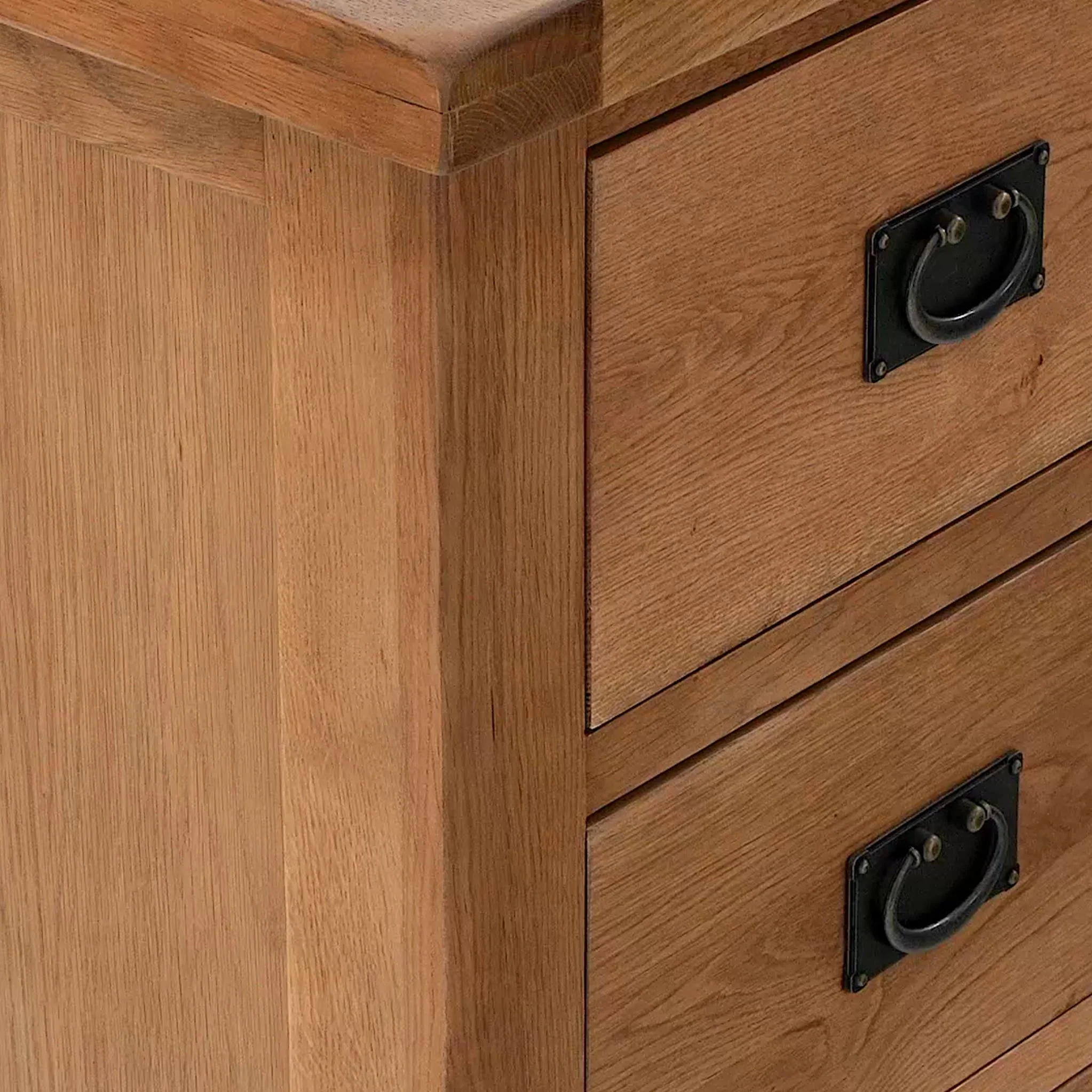 Zelah Oak 2 over 3 Drawer Chest - Image 5
