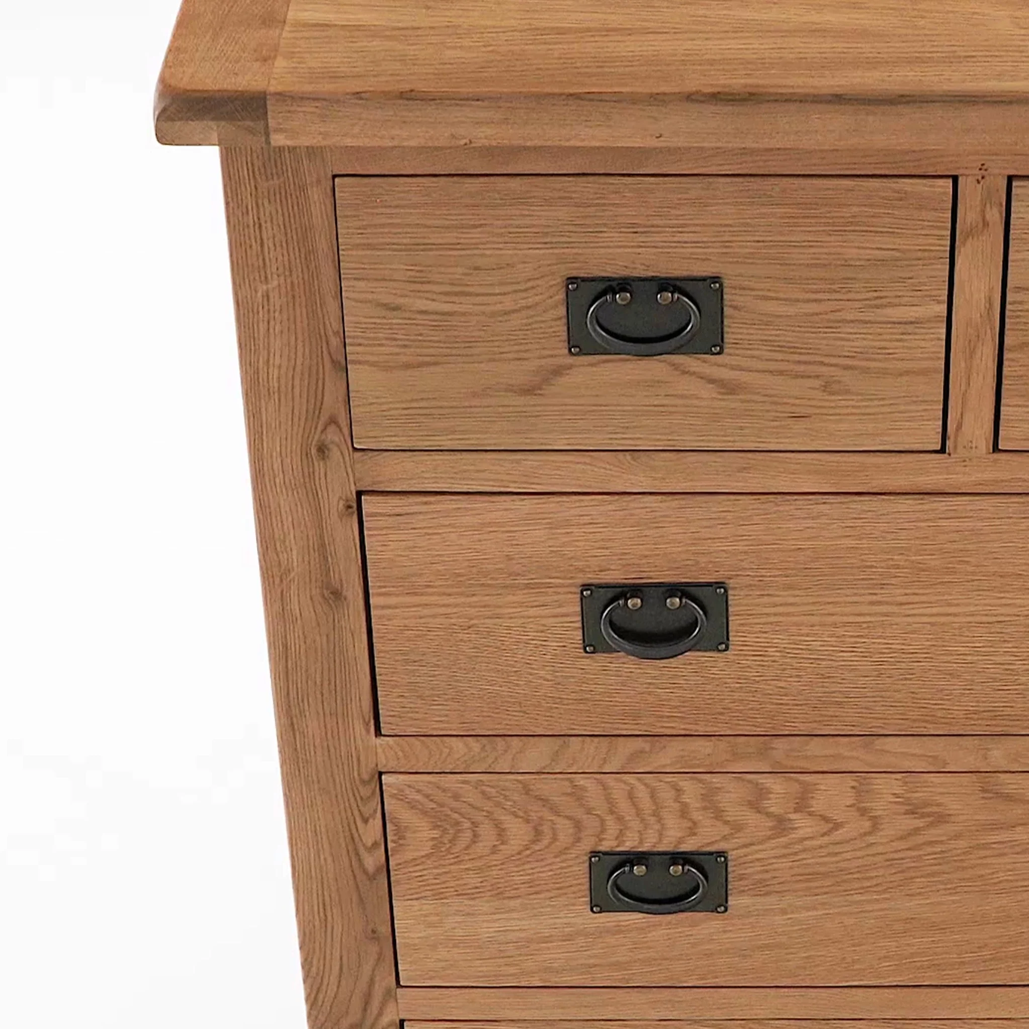 Zelah Oak 2 Over 4 Drawer Chest - Image 6
