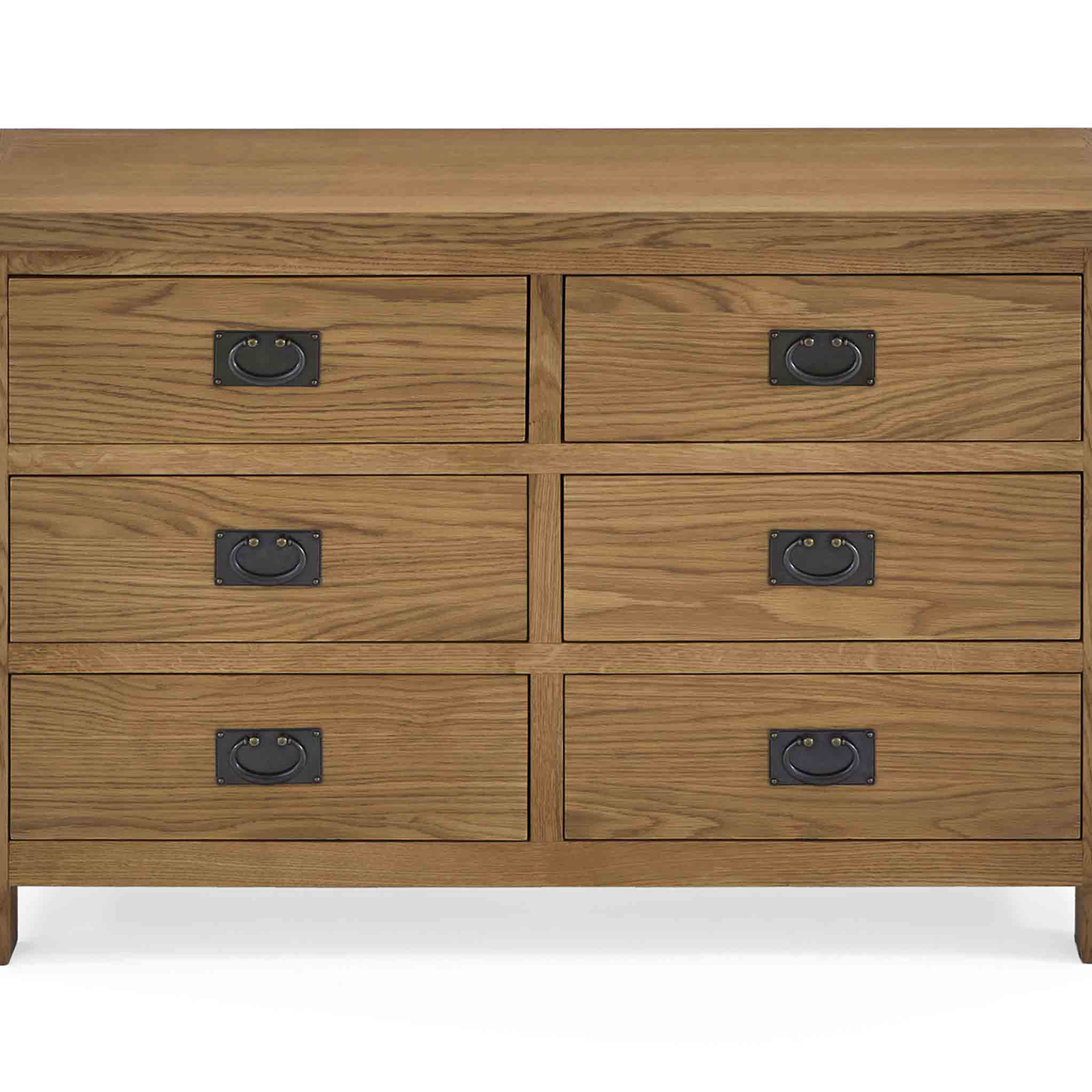 Zelah Oak 3+3 Drawer Chest - Image 11