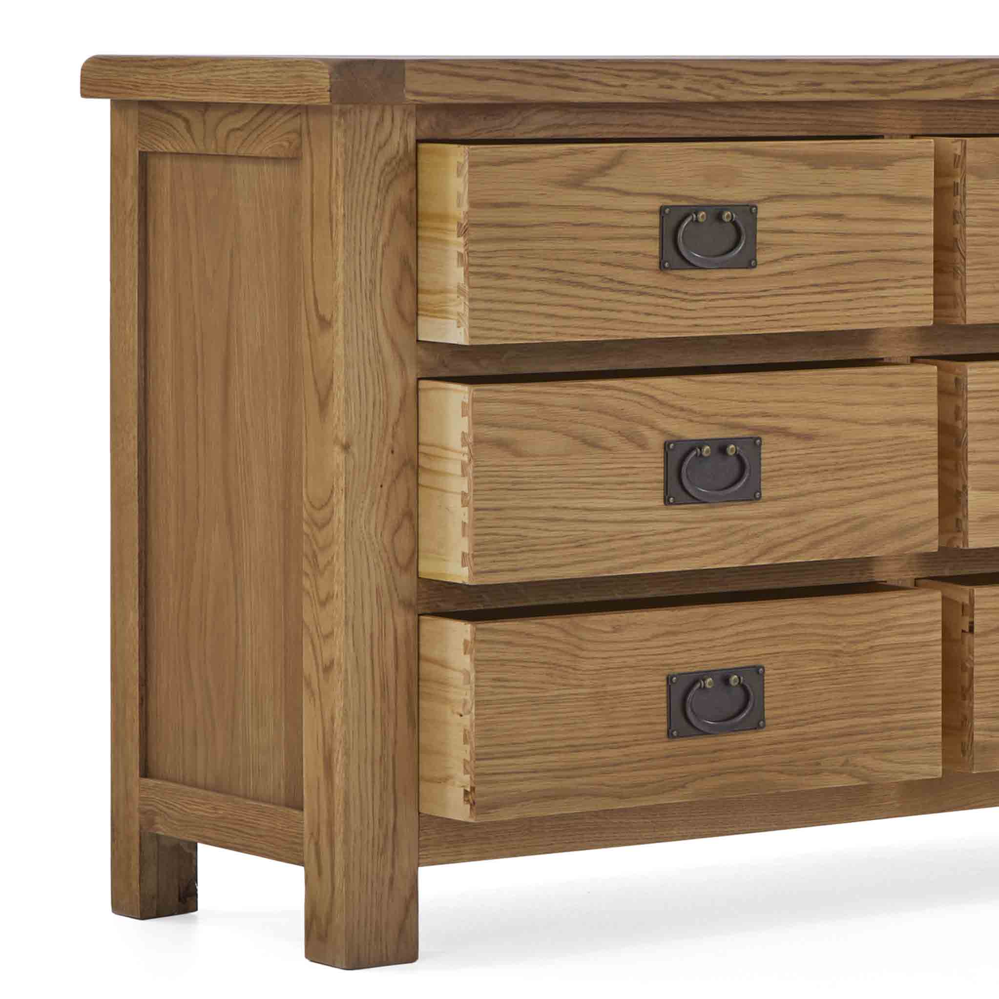 Zelah Oak 3+3 Drawer Chest - Image 13