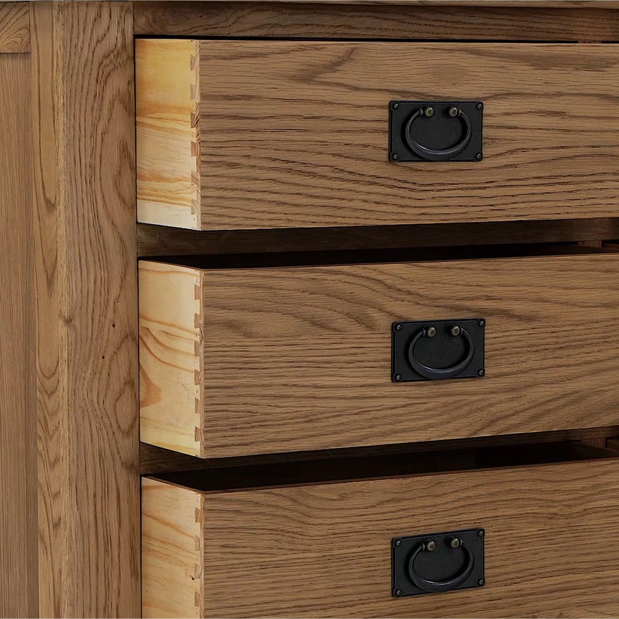 Zelah Oak 3+3 Drawer Chest - Image 14