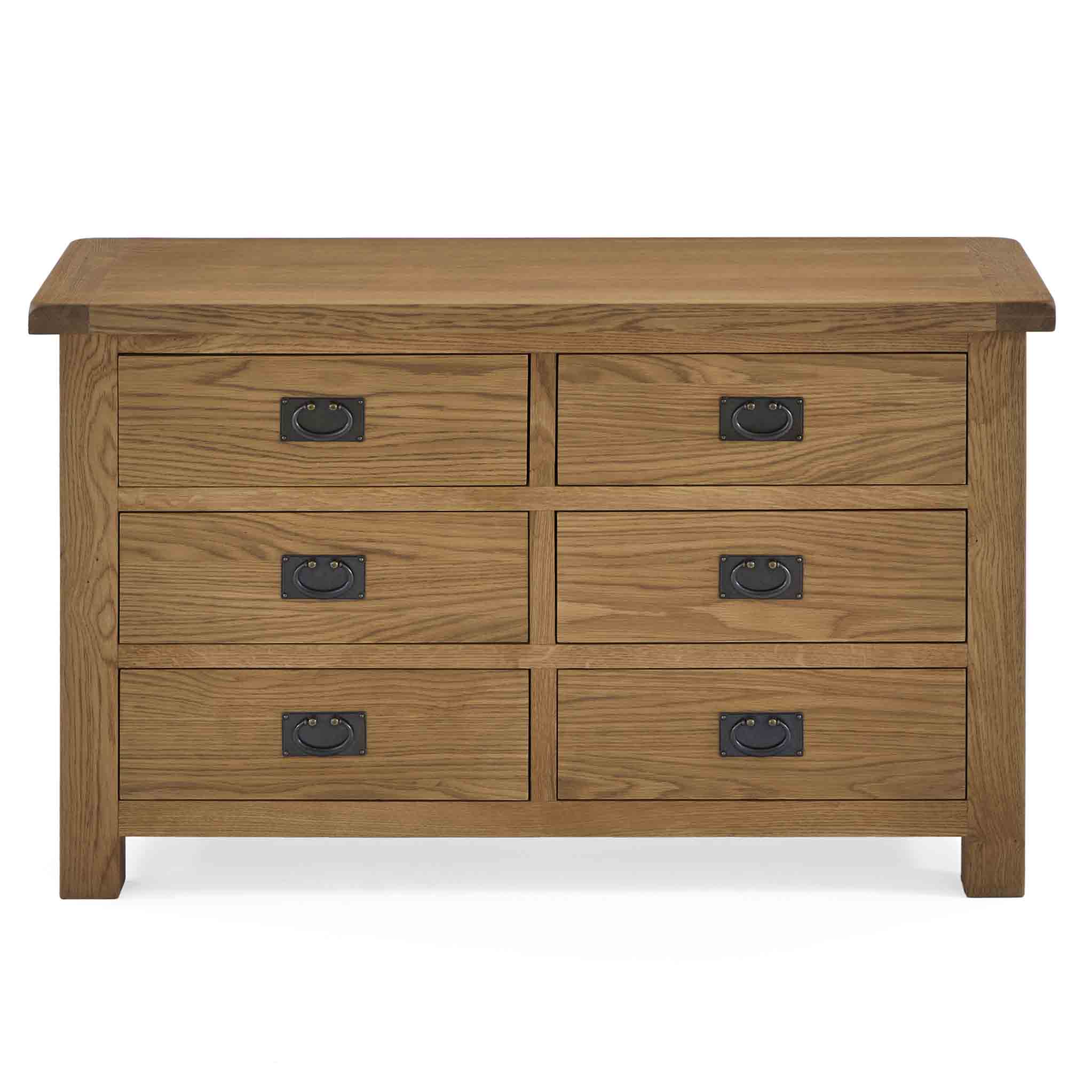 Zelah Oak 3+3 Drawer Chest - Image 6
