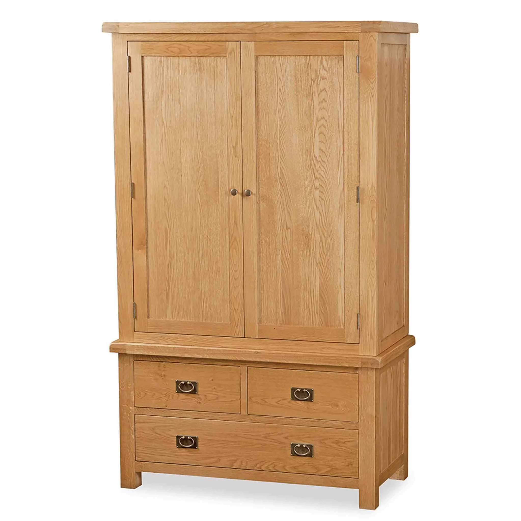 Zelah Oak 3 Drawer Wardrobe - Image 3