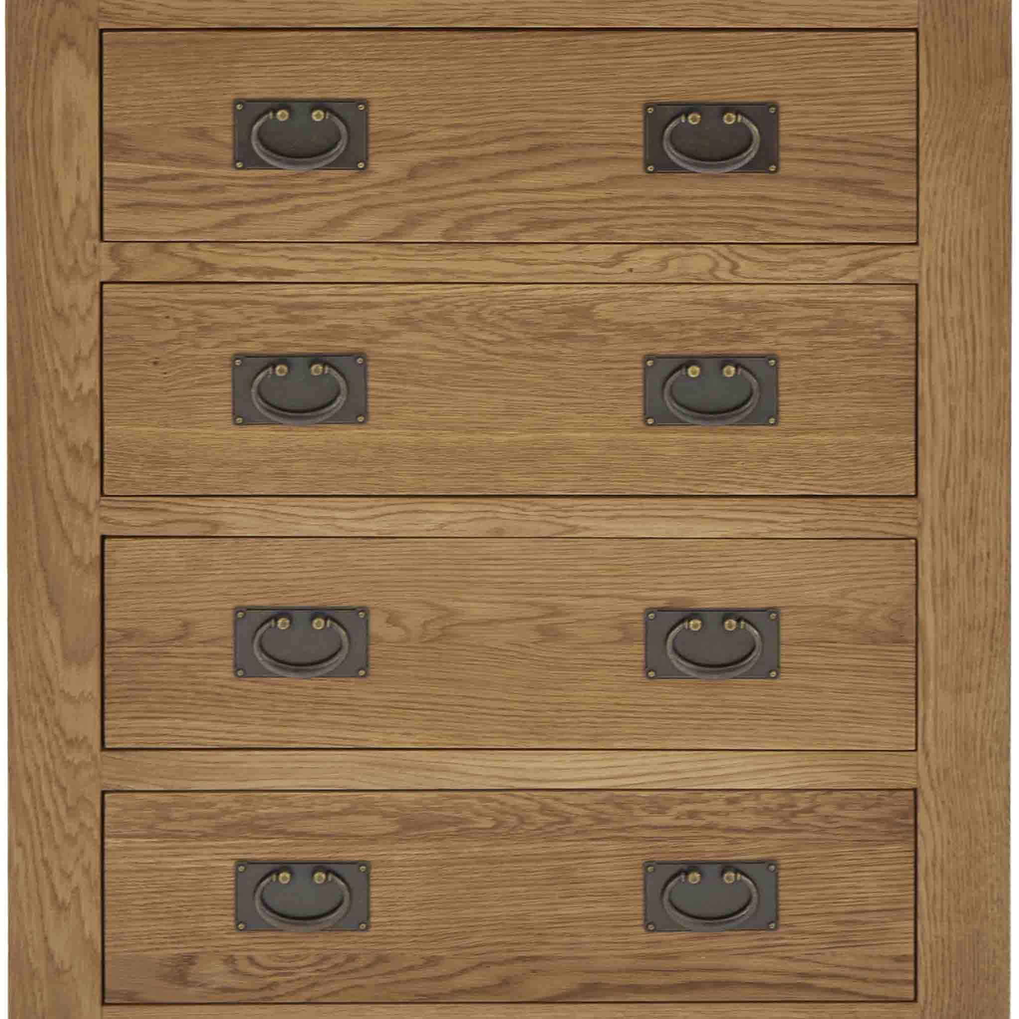 Zelah Oak 4 Drawer Chest - Image 11