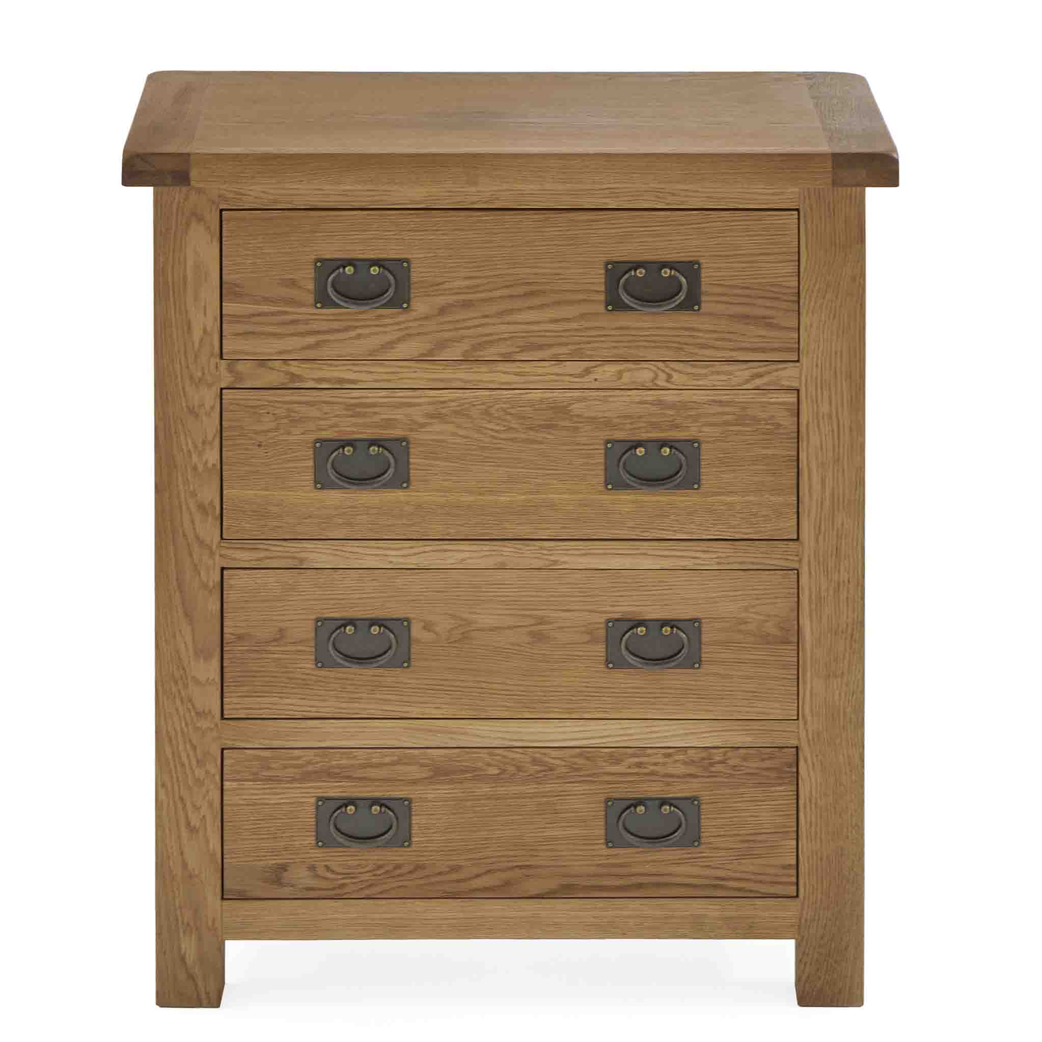 Zelah Oak 4 Drawer Chest - Image 5