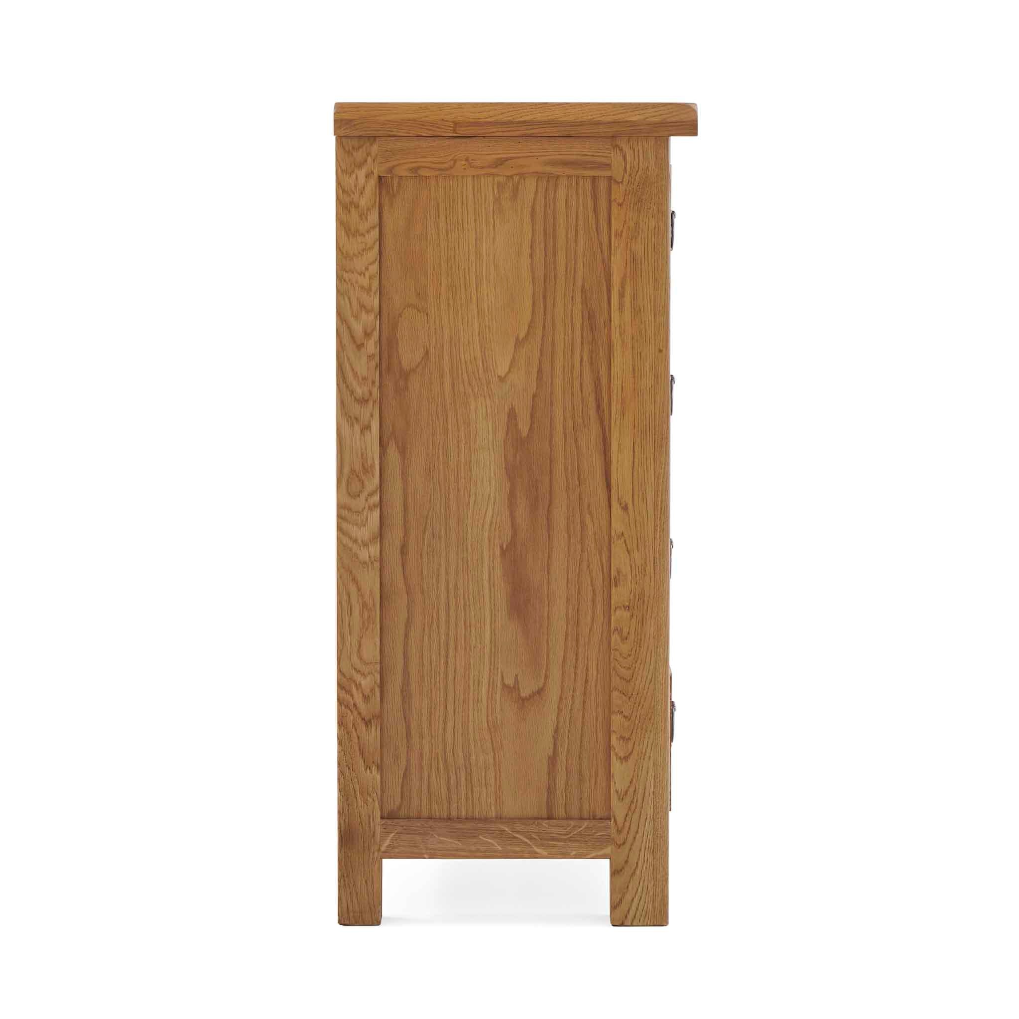 Zelah Oak 4 Drawer Chest - Image 8