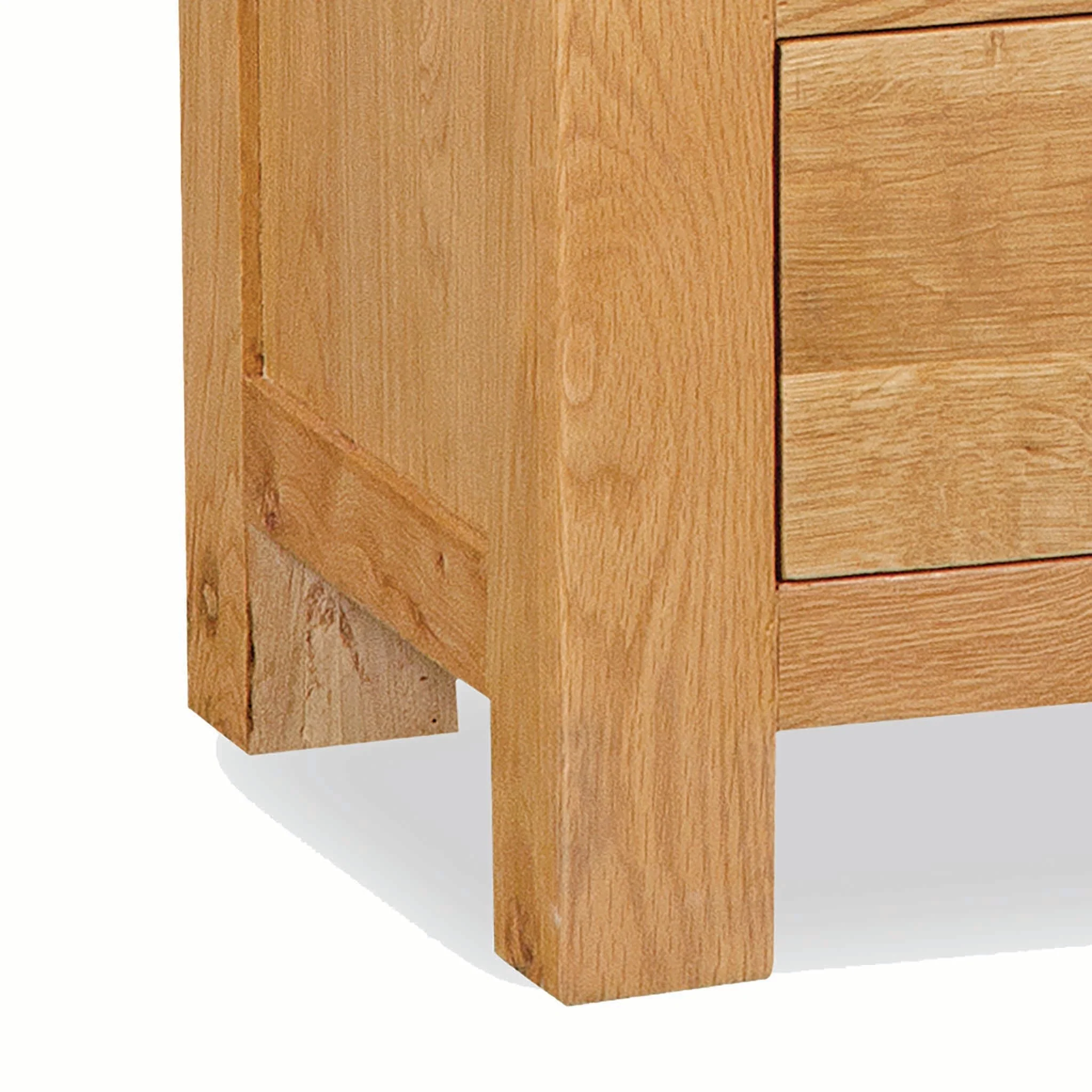 Zelah Oak 5 Drawer Tallboy Chest - Image 6