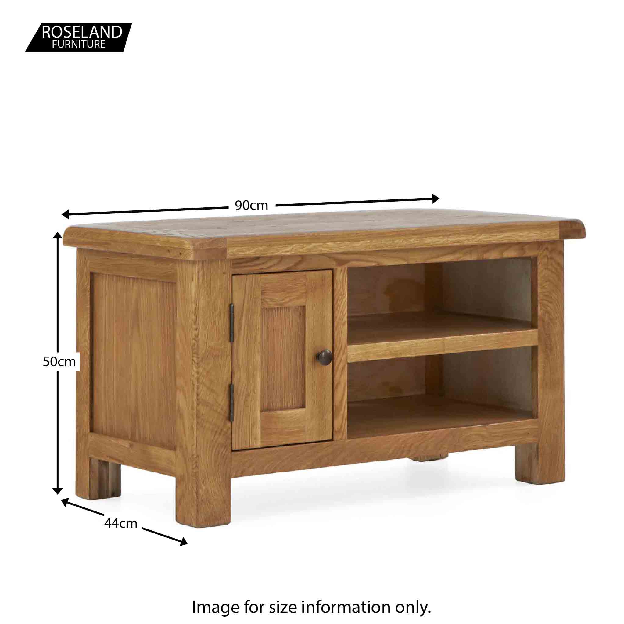 Zelah Oak 90cm TV Stand - Image 17