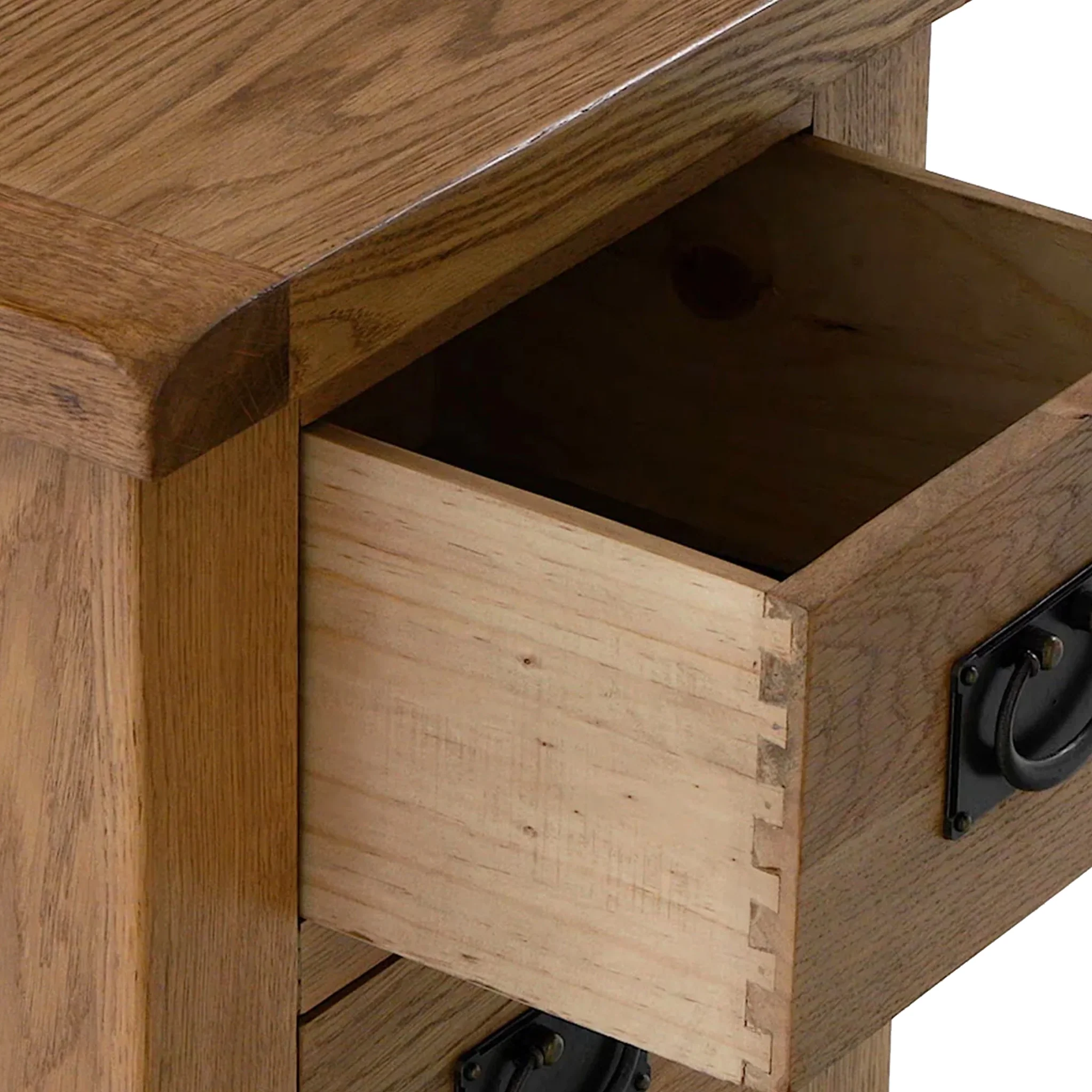 Zelah Oak Bedside Table - Image 6