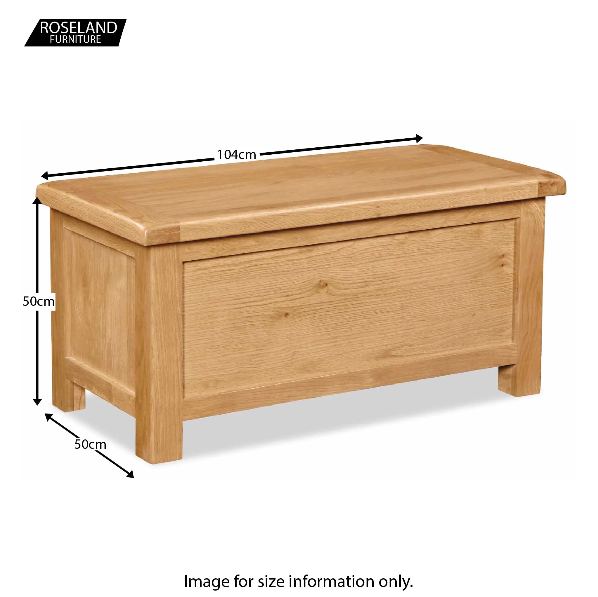 Zelah Oak Blanket Box - Image 10