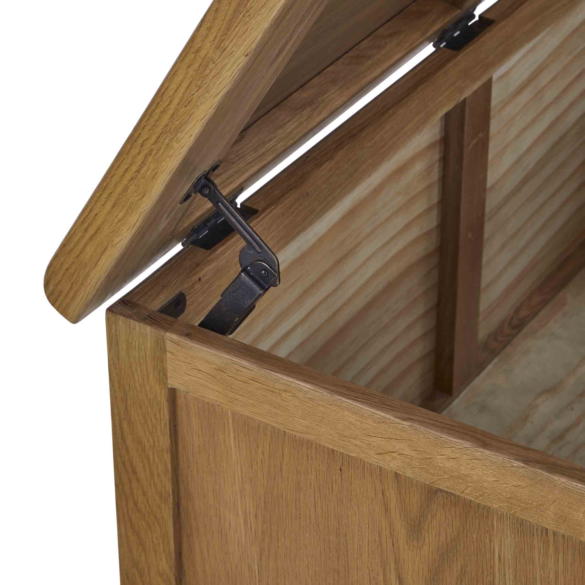 Zelah Oak Blanket Box - Image 5