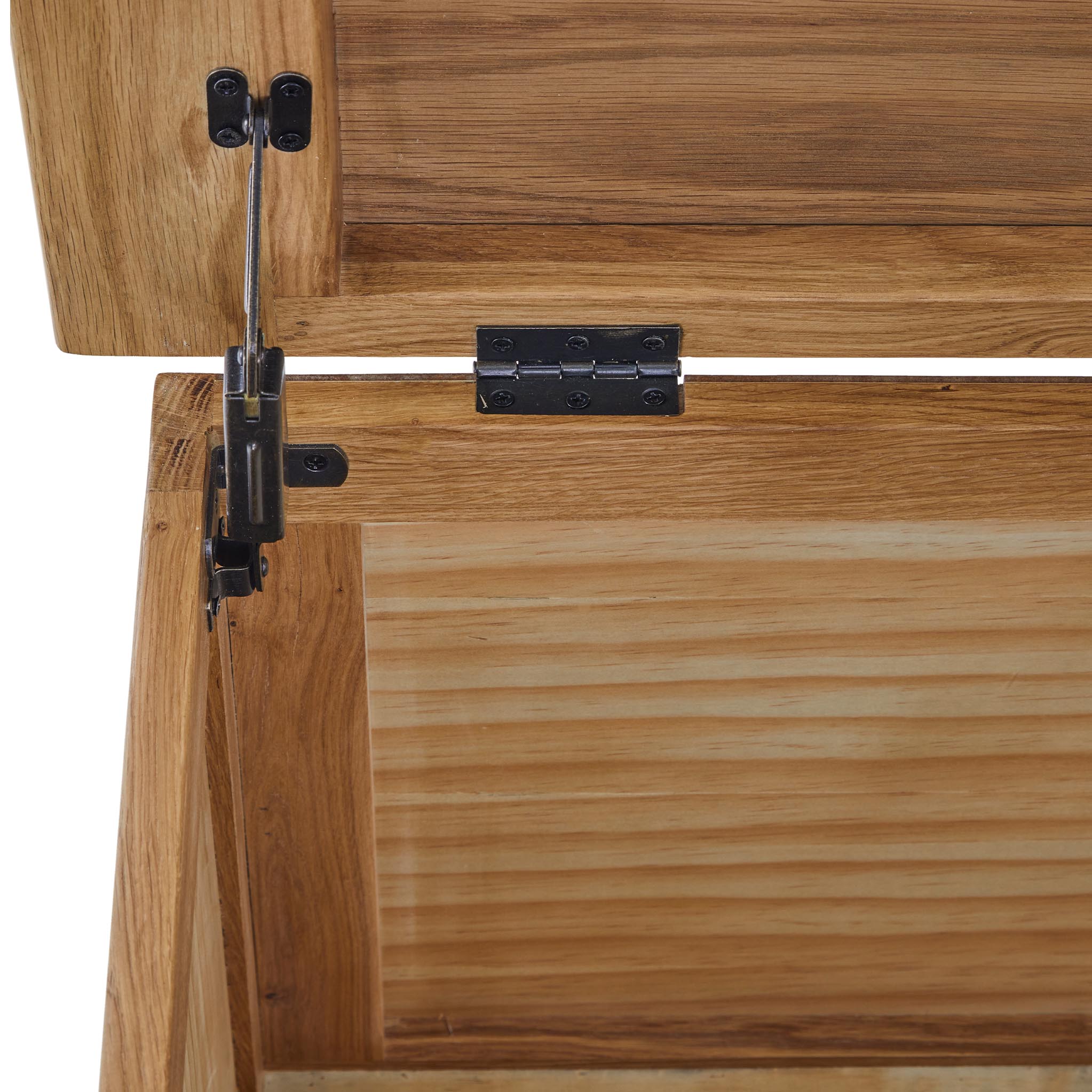 Zelah Oak Blanket Box - Image 6