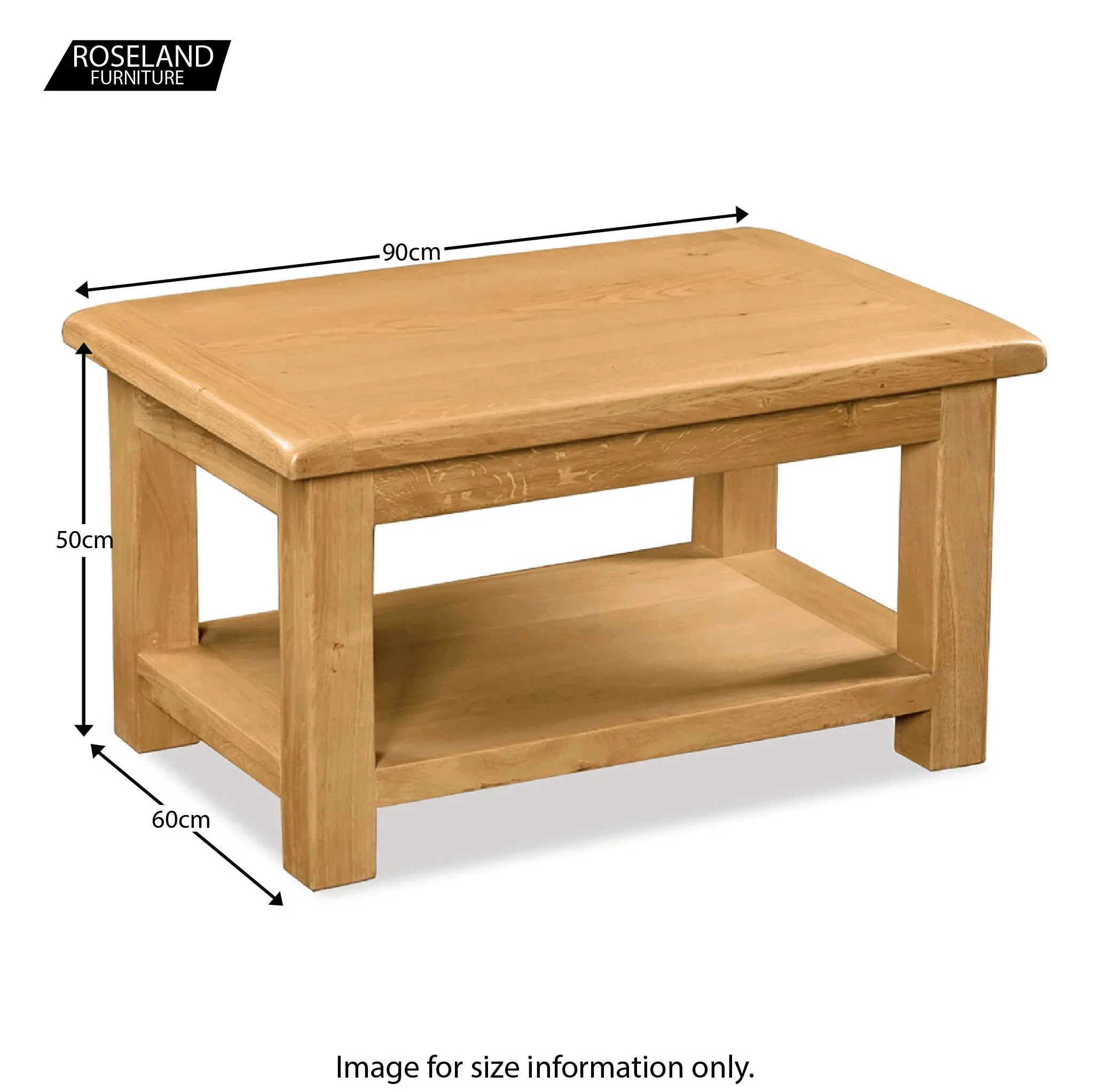 Zelah Oak Coffee Table - Image 13