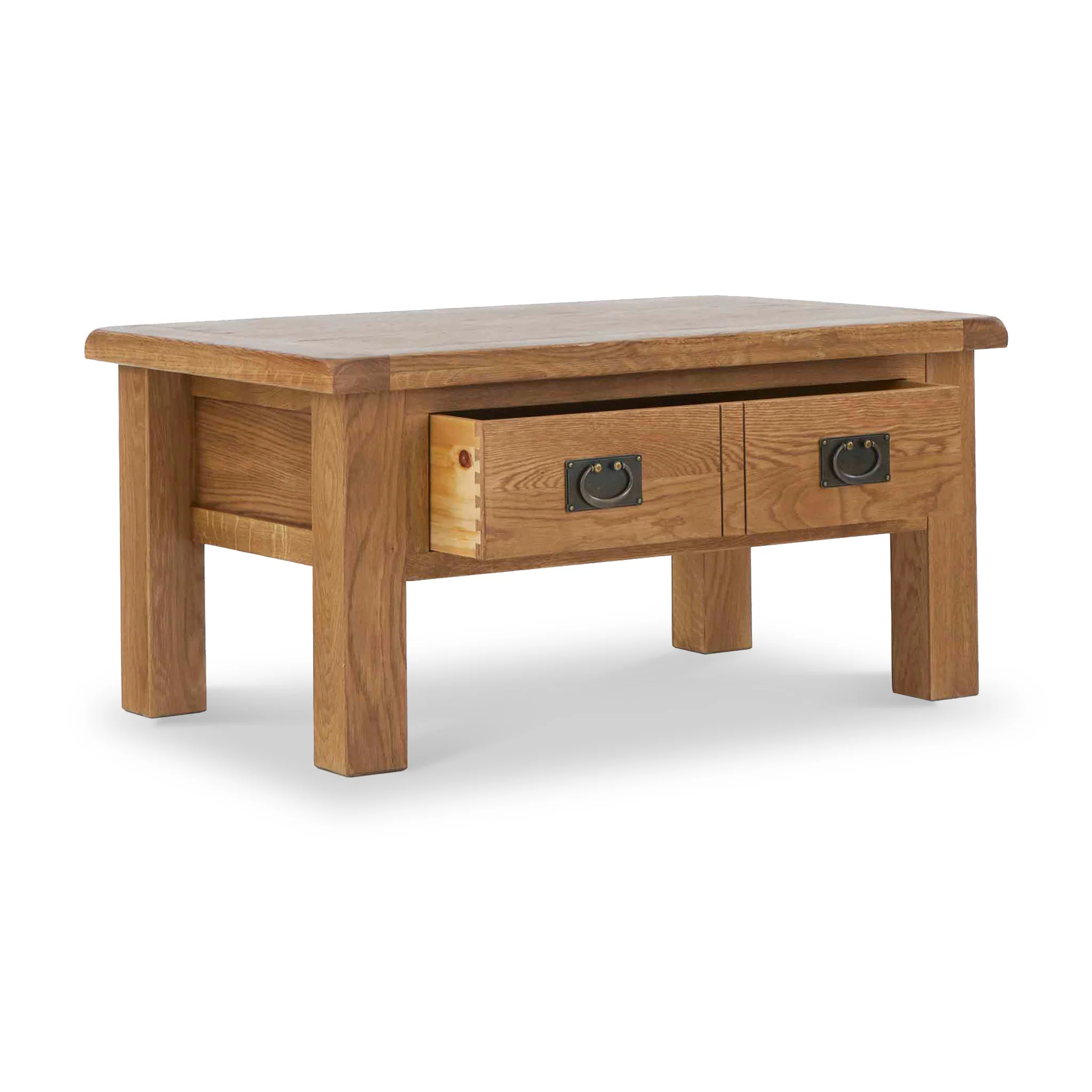 Zelah Oak Coffee Table with Drawer - Image 3