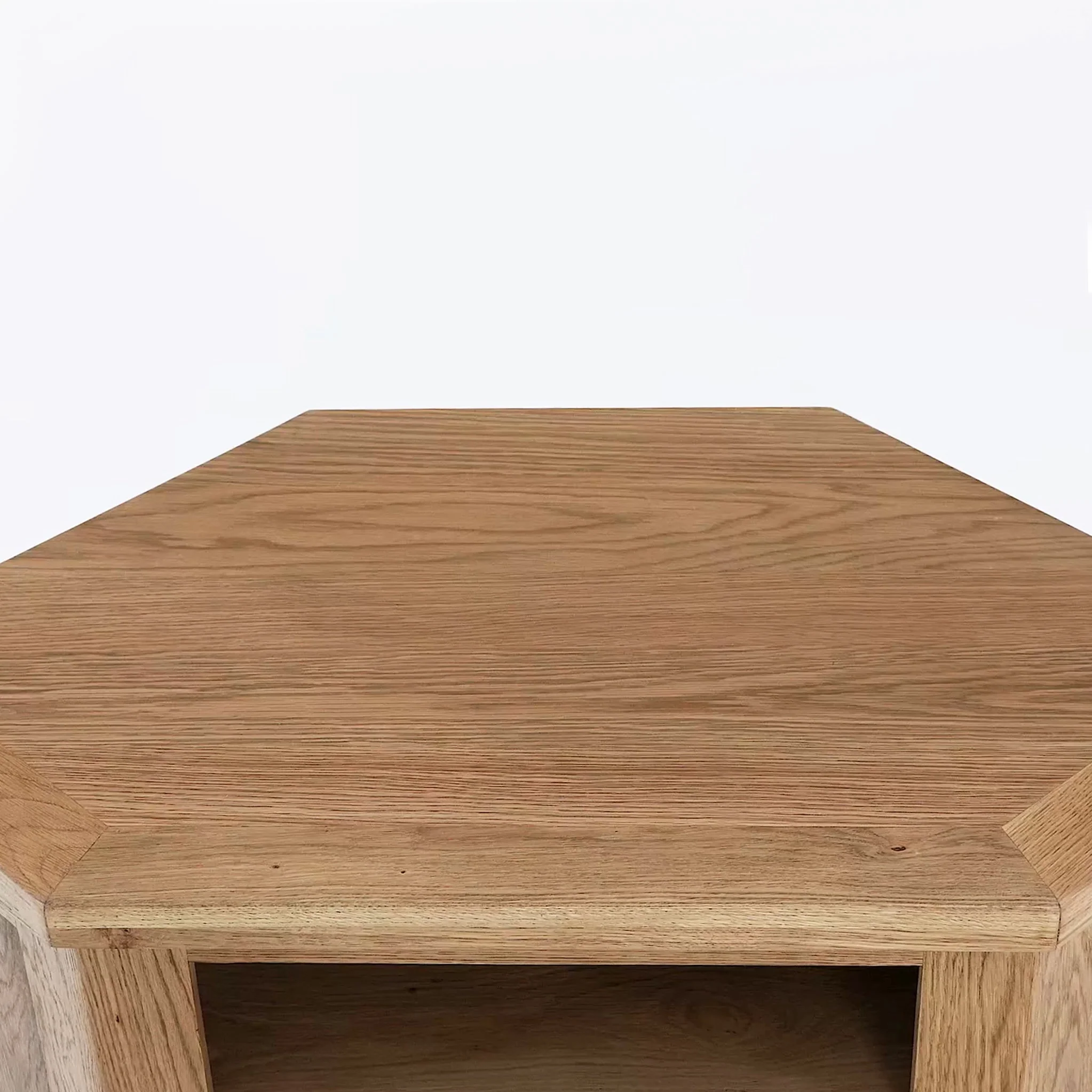 Zelah Oak Corner TV Stand - Image 11
