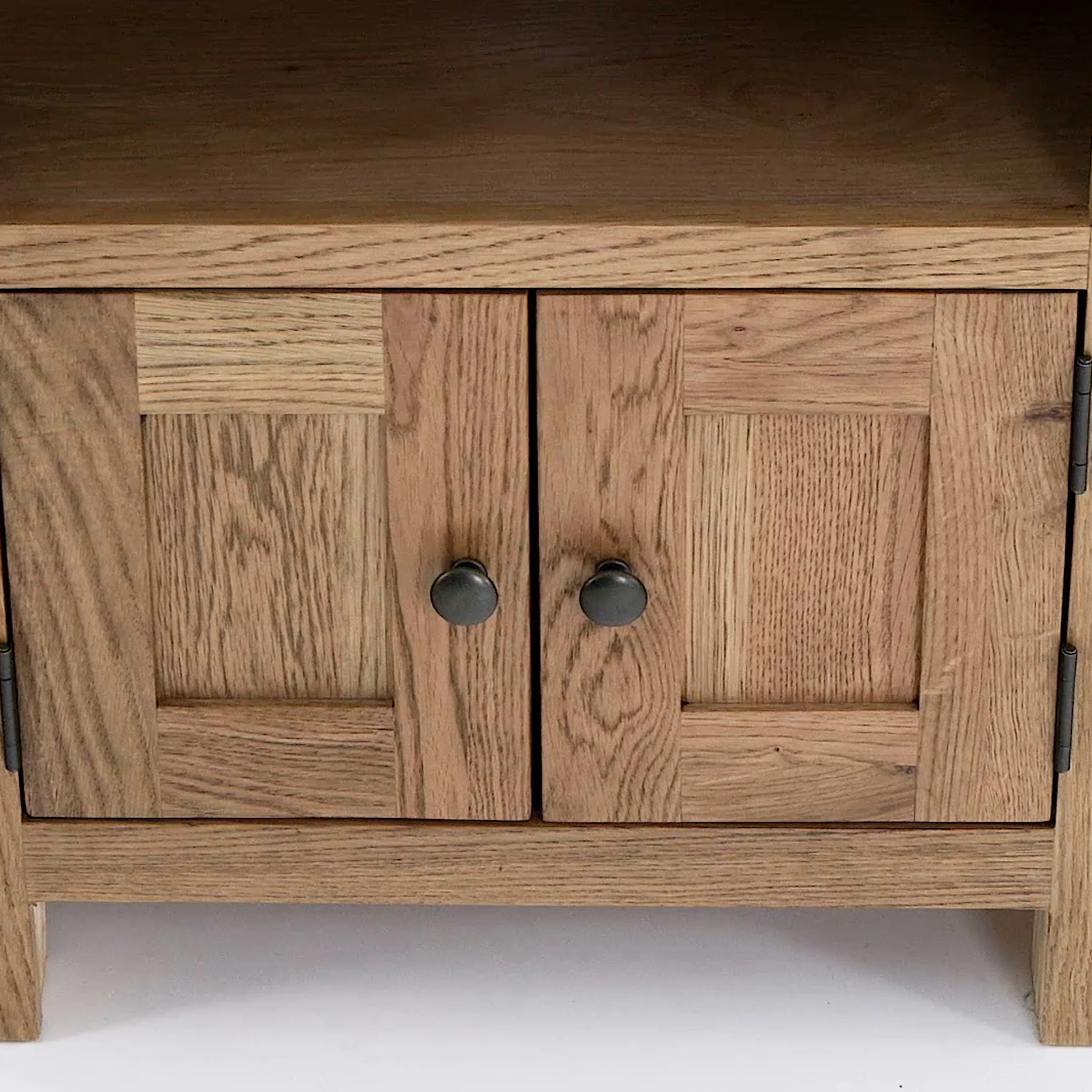 Zelah Oak Corner TV Stand - Image 13