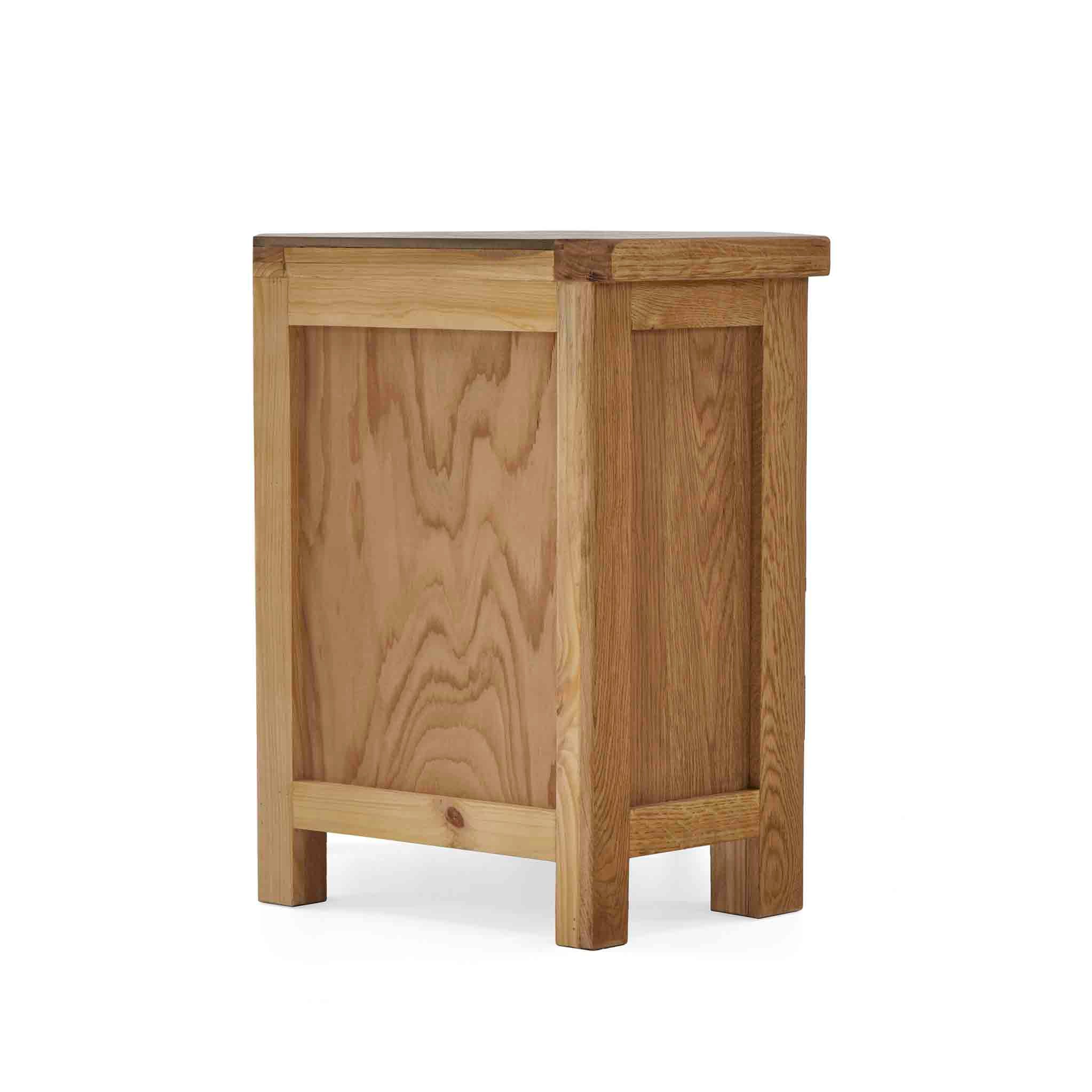 Zelah Oak Corner TV Stand - Image 9