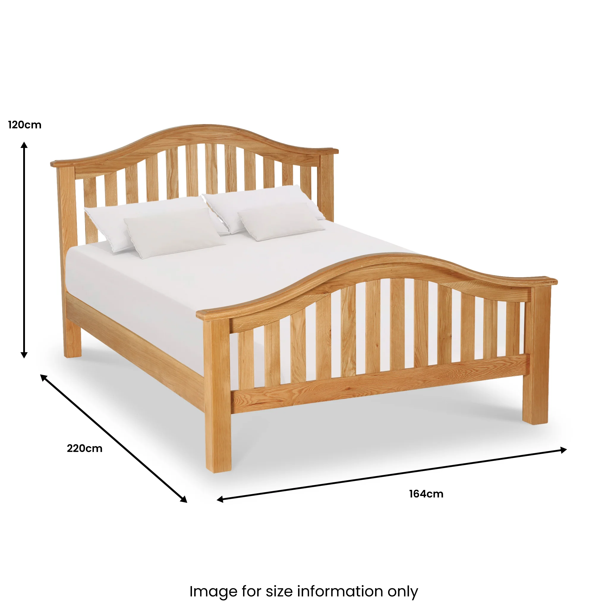 Zelah Curved Slatted Bed Frame - Image 4