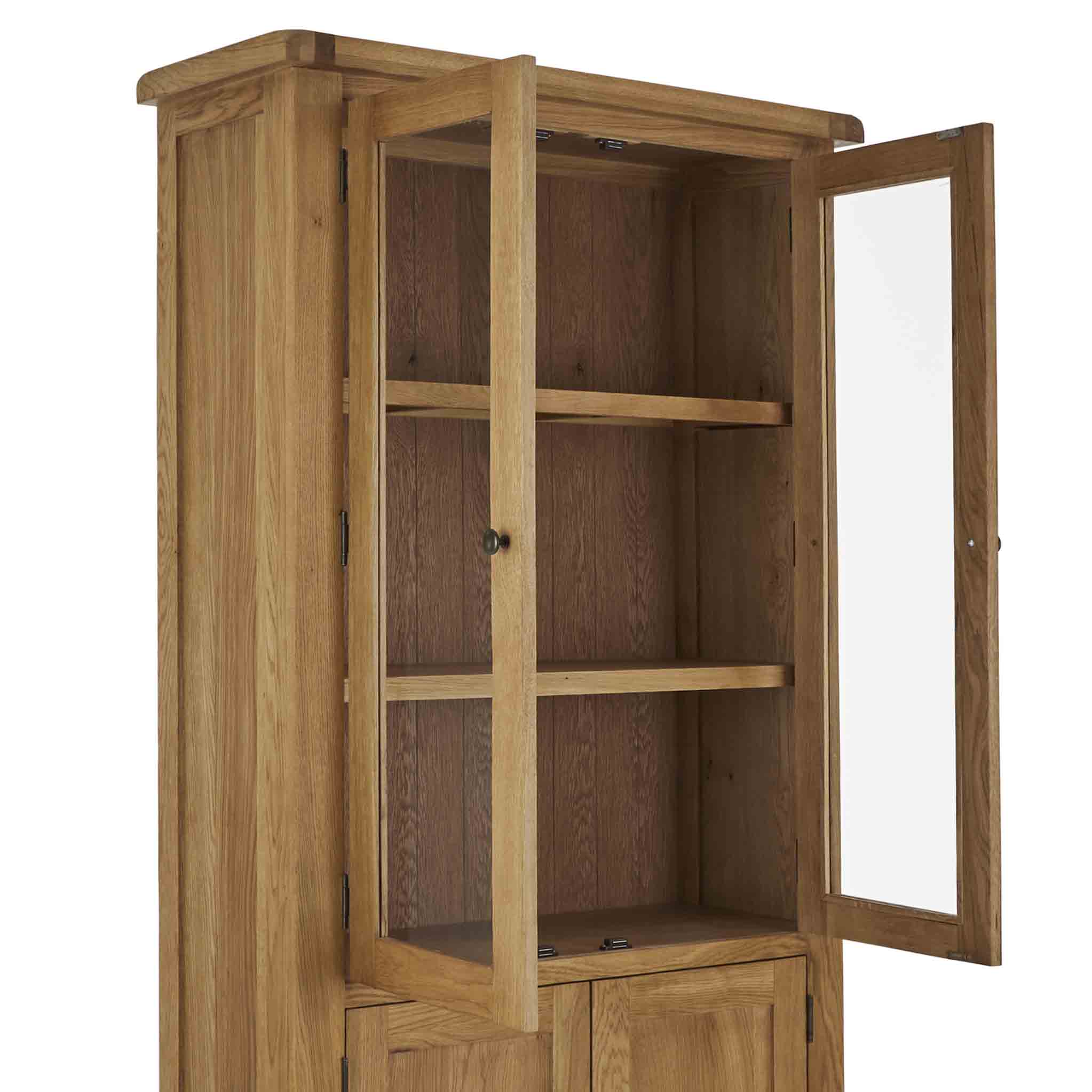 Zelah Oak Display Cabinet - Image 9