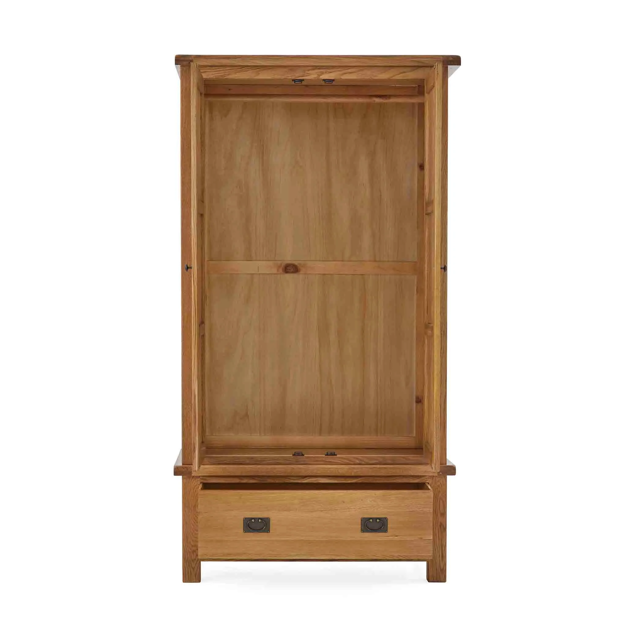 Zelah Oak Double Wardrobe with Drawer - Image 13
