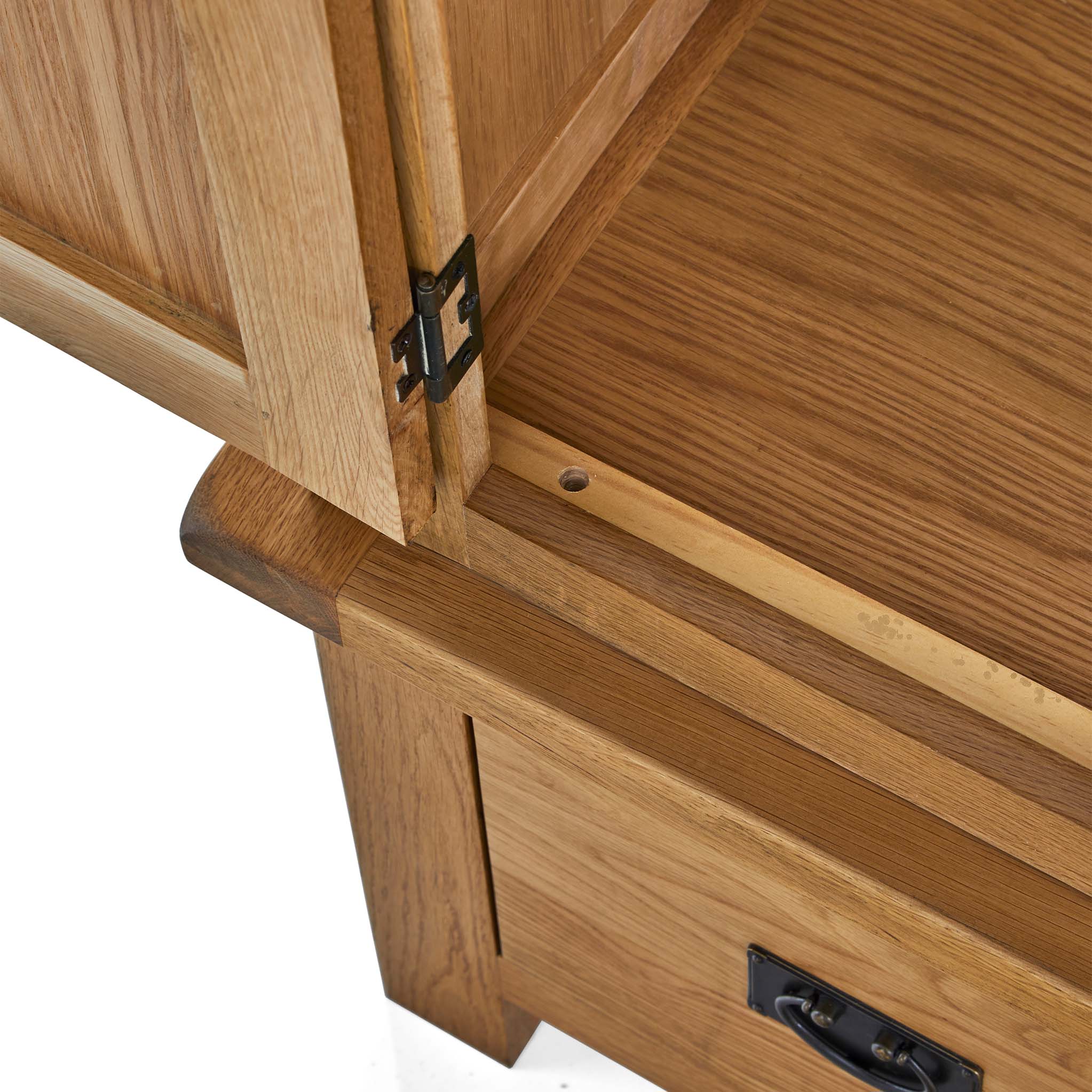 Zelah Oak Double Wardrobe with Drawer - Image 18