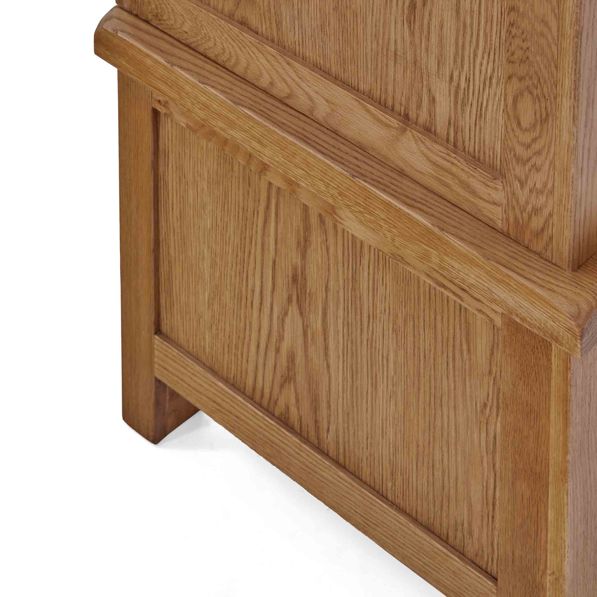 Zelah Oak Double Wardrobe with Drawer - Image 20