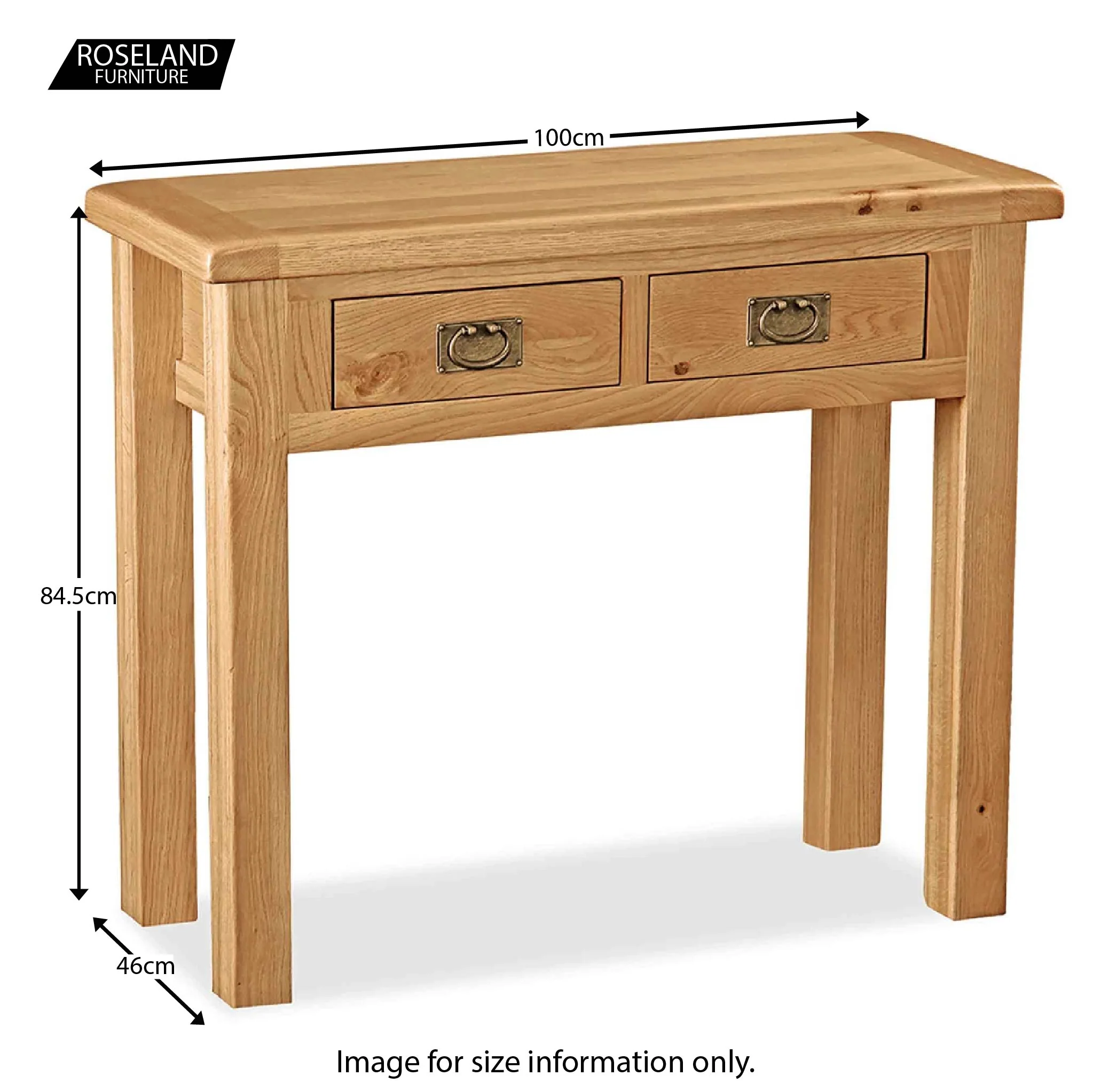 Zelah Oak Dressing Table - Image 15