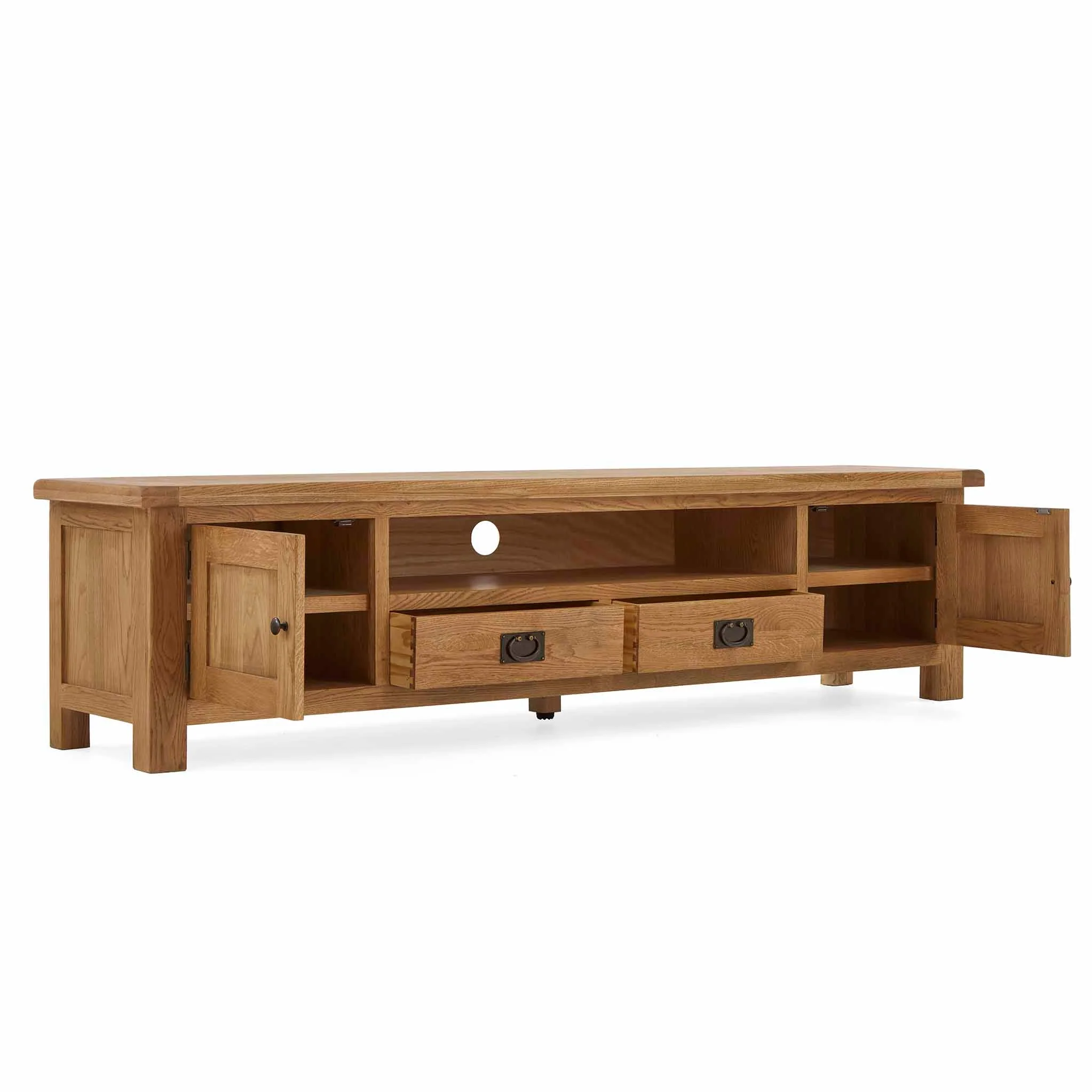 Zelah Oak Extra Wide TV Unit 200cm - Image 3