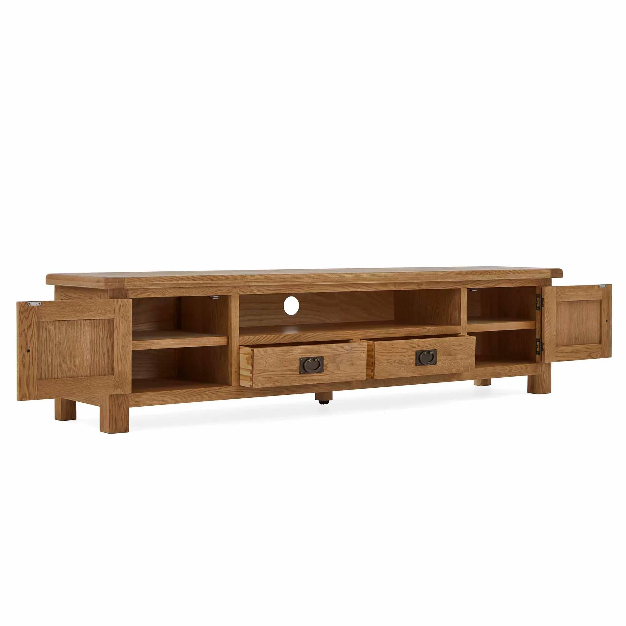 Zelah Oak Extra Wide TV Unit 200cm - Image 4