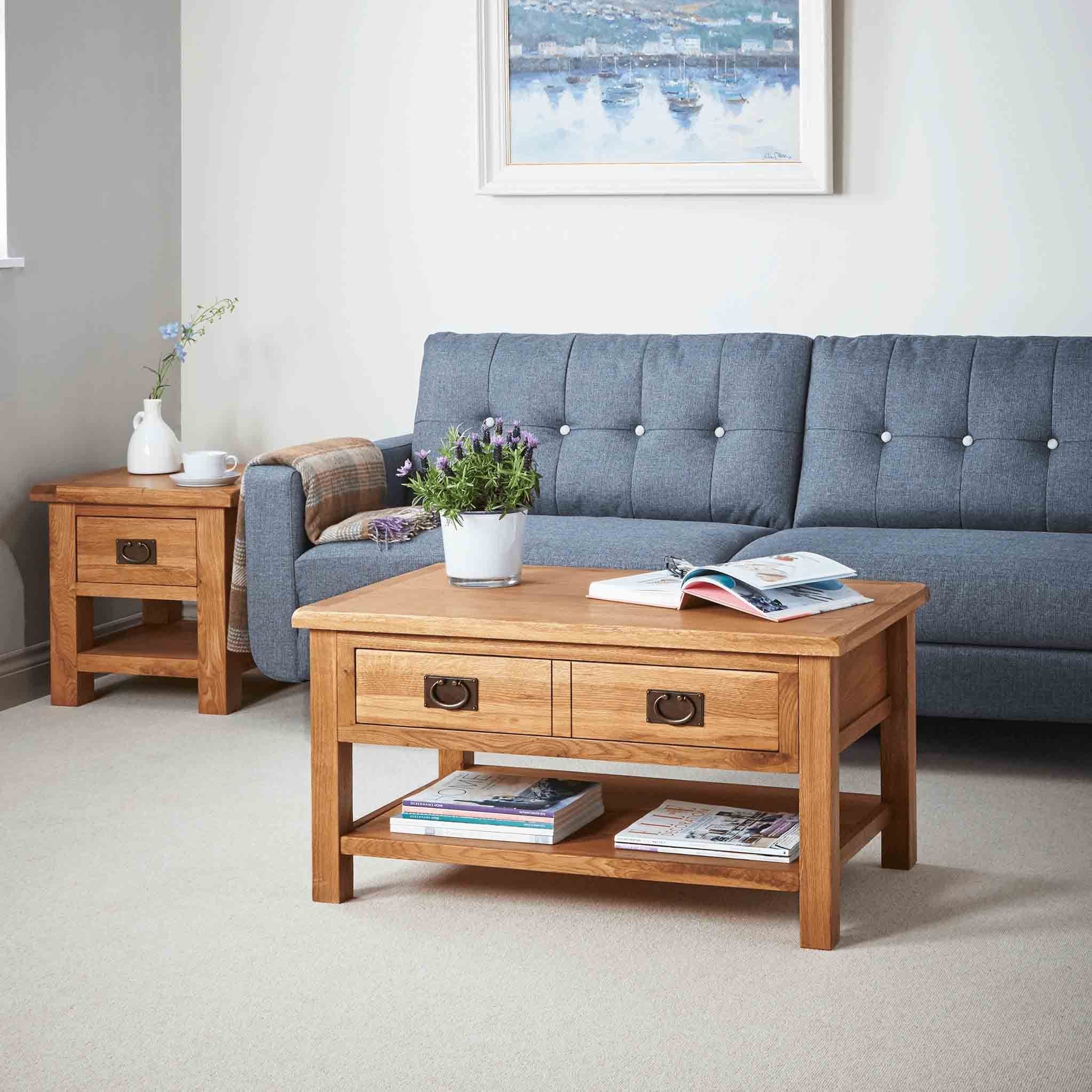 Zelah Oak King Coffee Table - Image 15