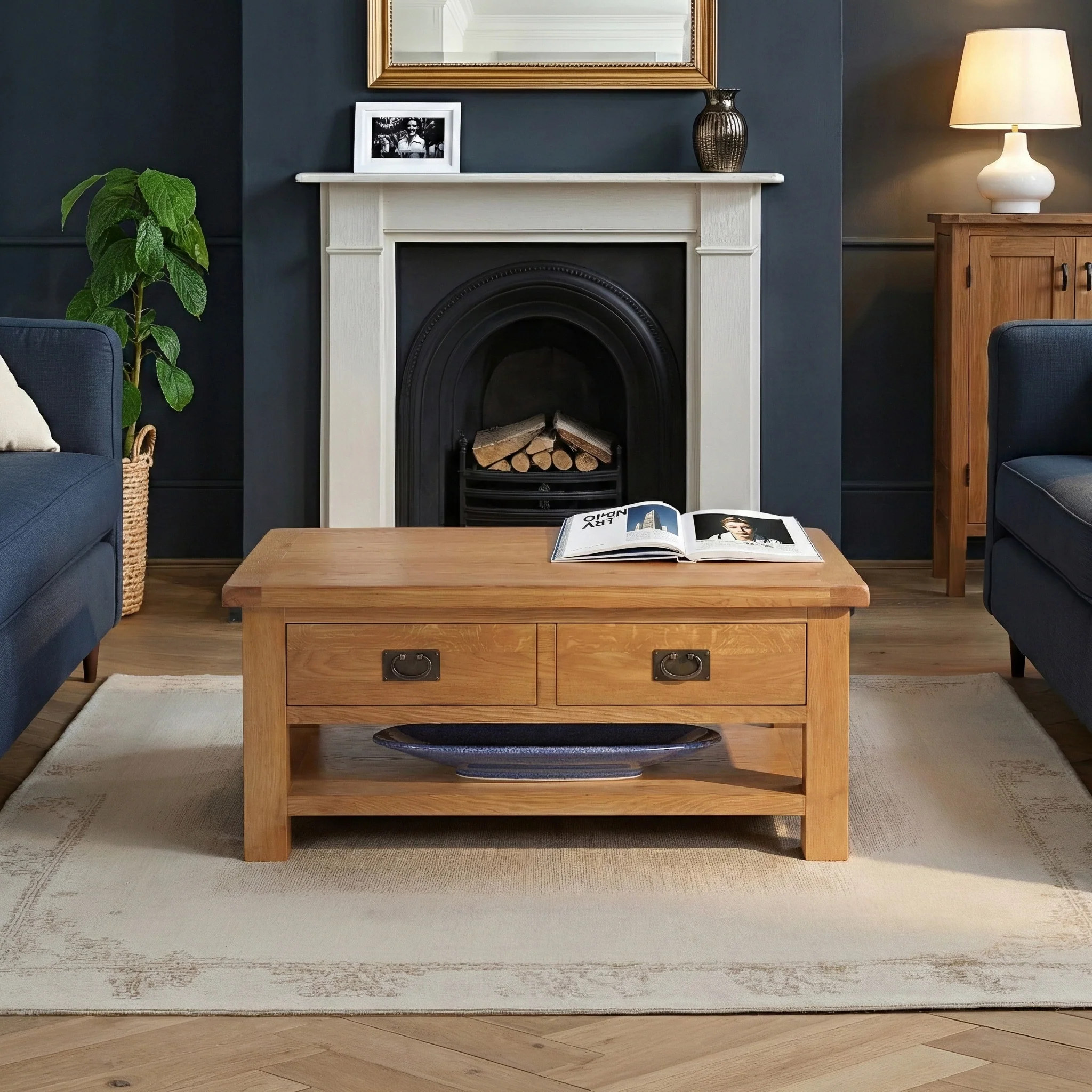 Zelah Oak King Coffee Table - Image 2