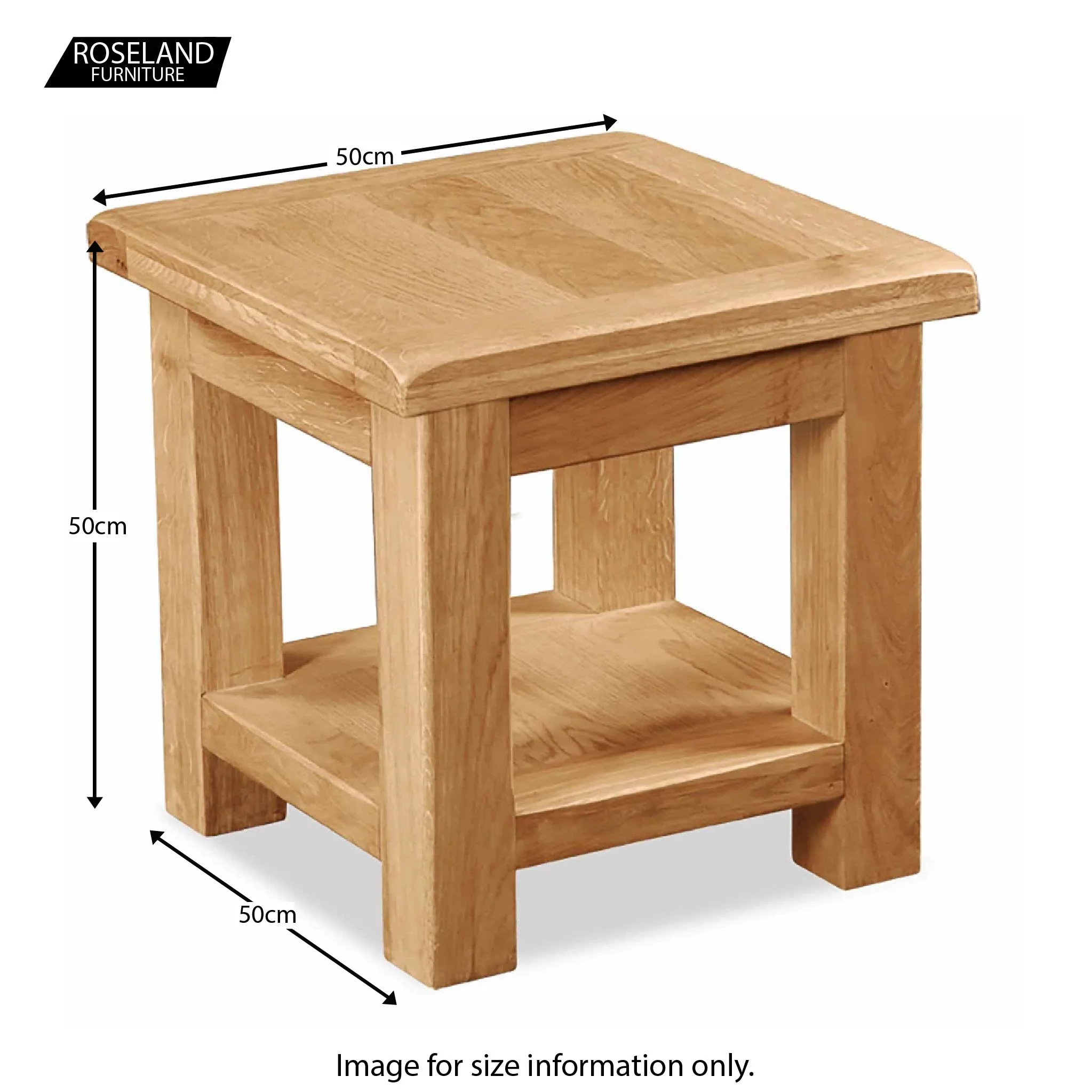 Zelah Oak Lamp Table - Image 11