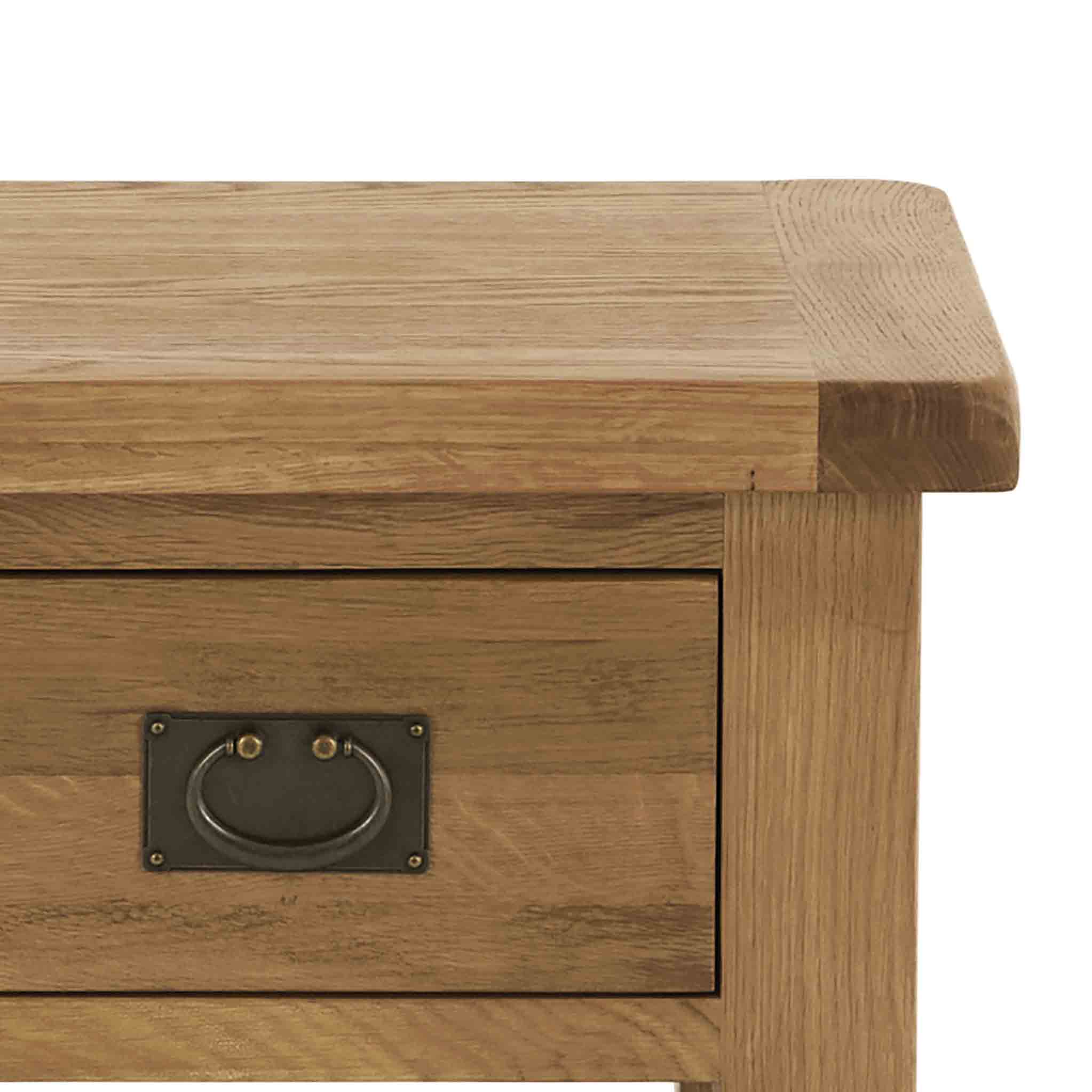 Zelah Oak Lamp Table with Drawer - Image 10