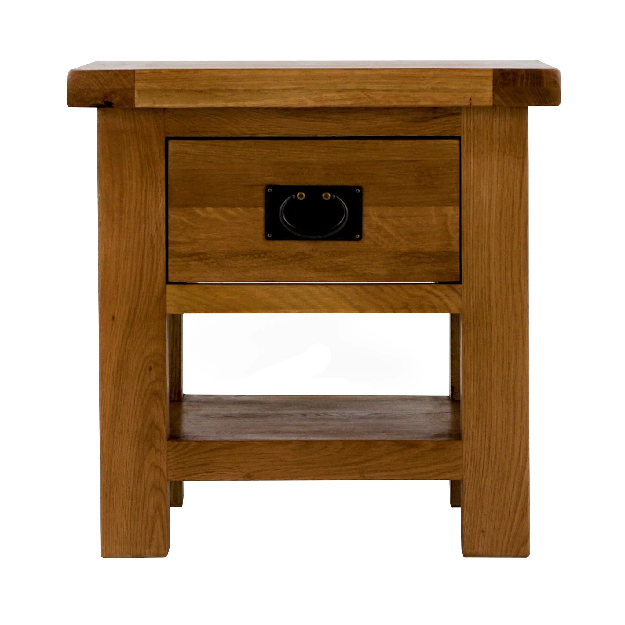 Zelah Oak Lamp Table with Drawer - Image 3