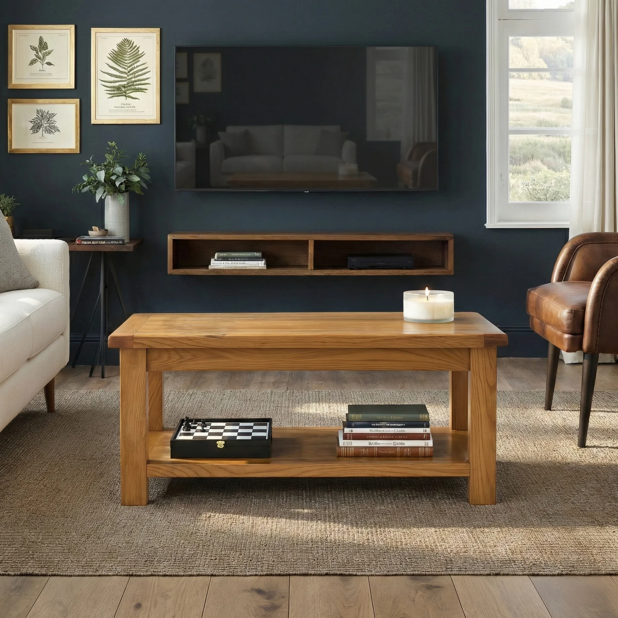 Zelah Oak Large Coffee Table - Image 2