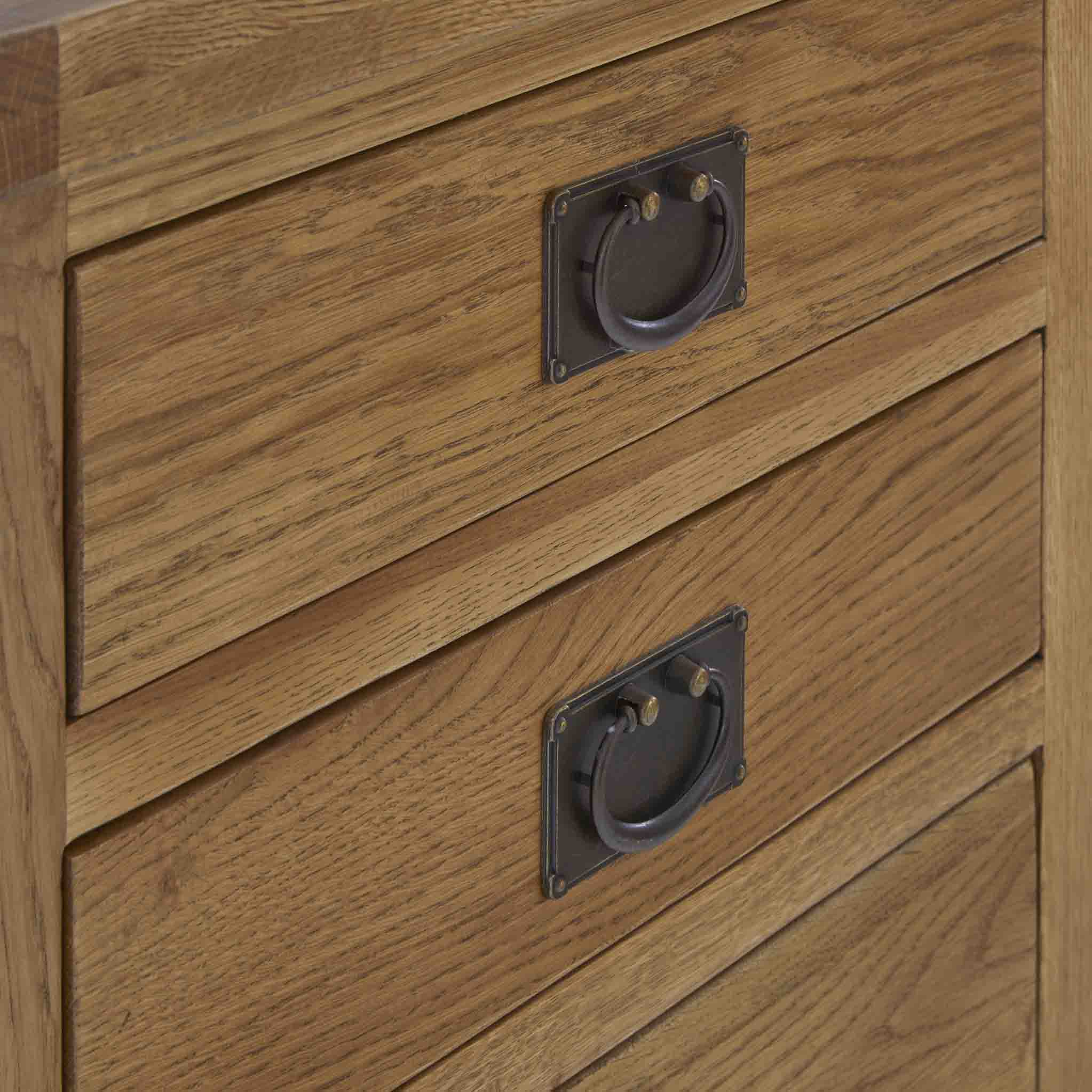 Zelah Oak Large Computer Desk - Image 12