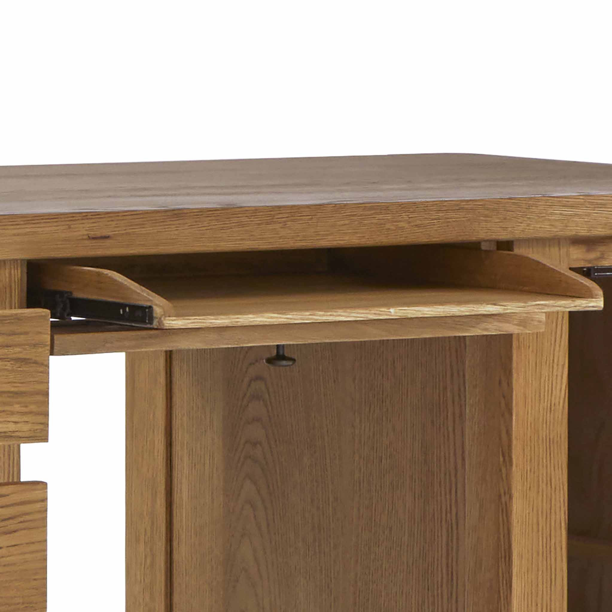 Zelah Oak Large Computer Desk - Image 14