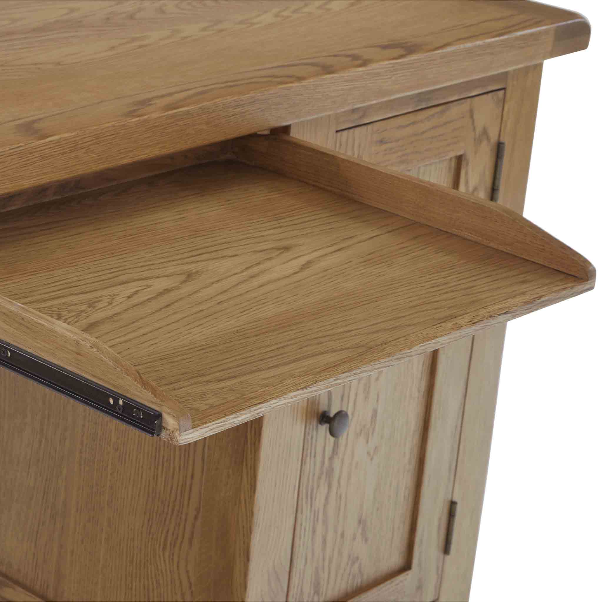 Zelah Oak Large Computer Desk - Image 16