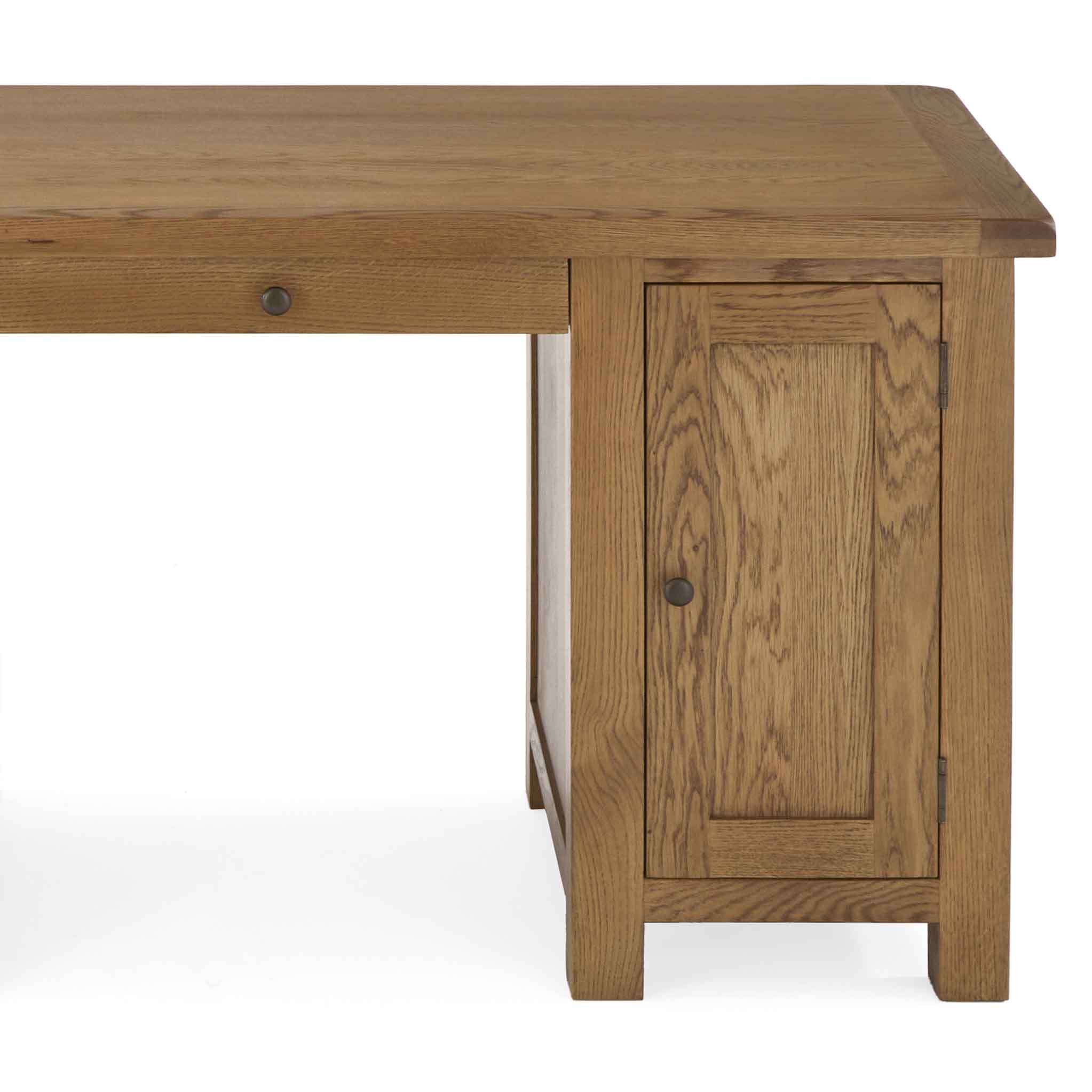 Zelah Oak Large Computer Desk - Image 17