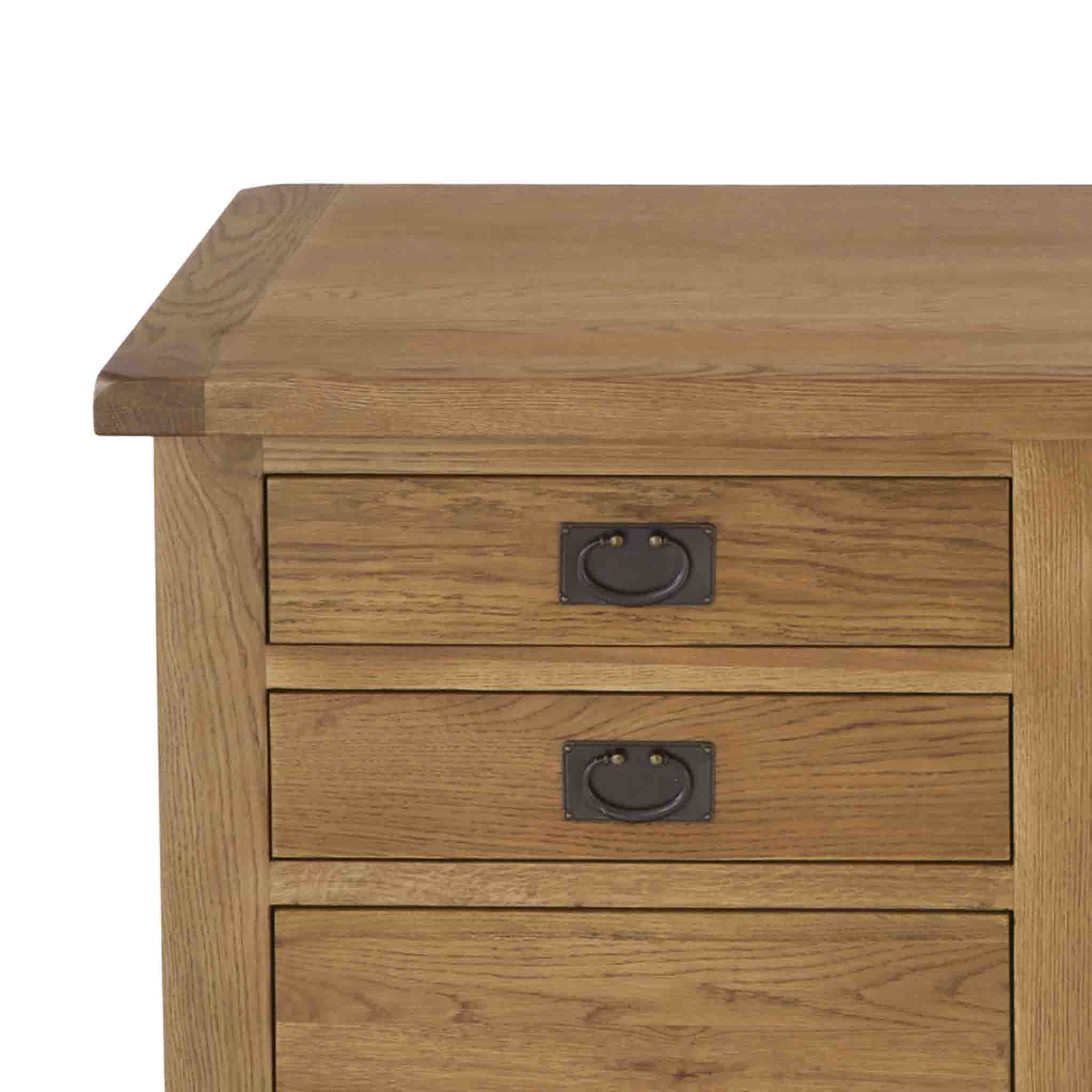 Zelah Oak Large Computer Desk - Image 8