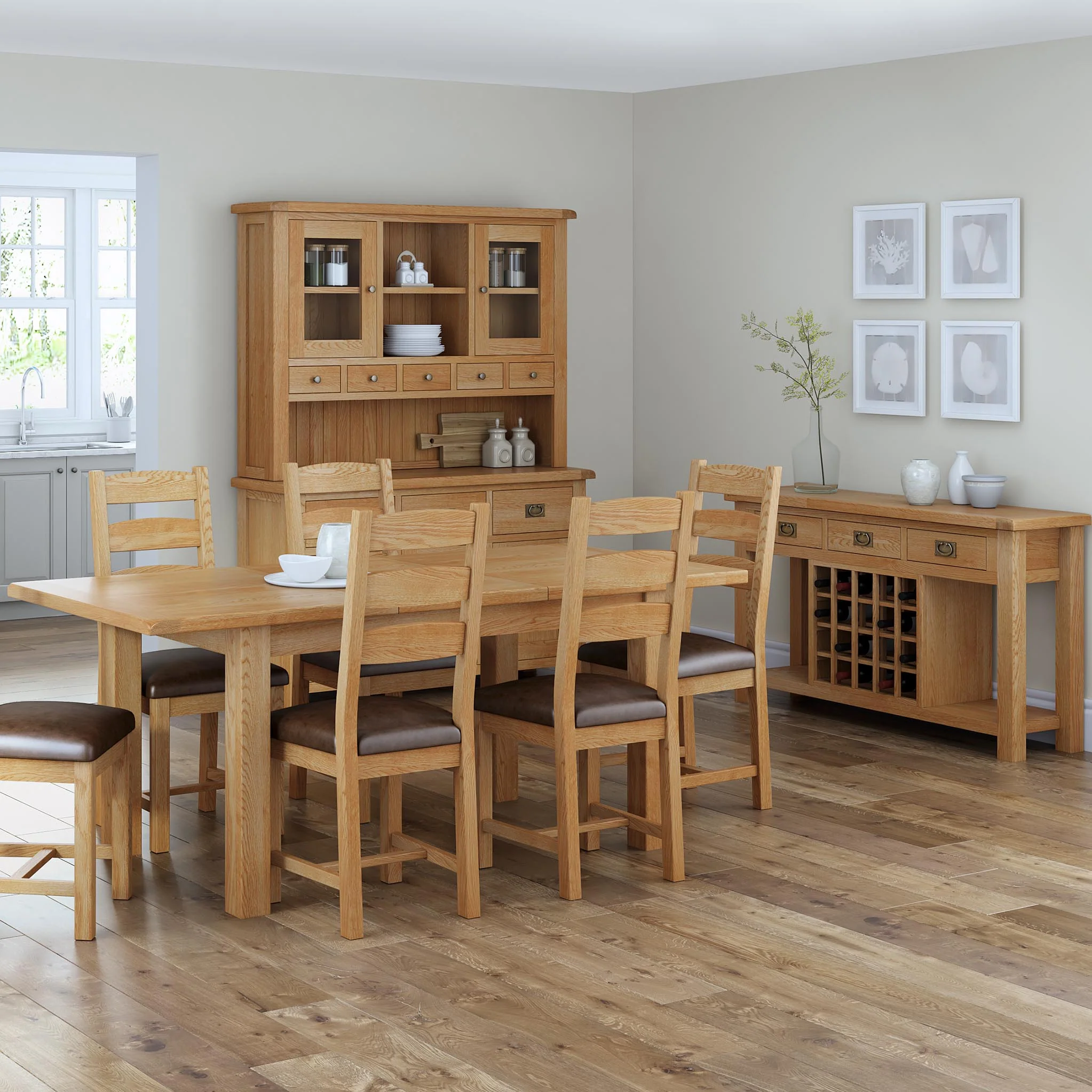 Zelah Oak Large Hutch - Image 7