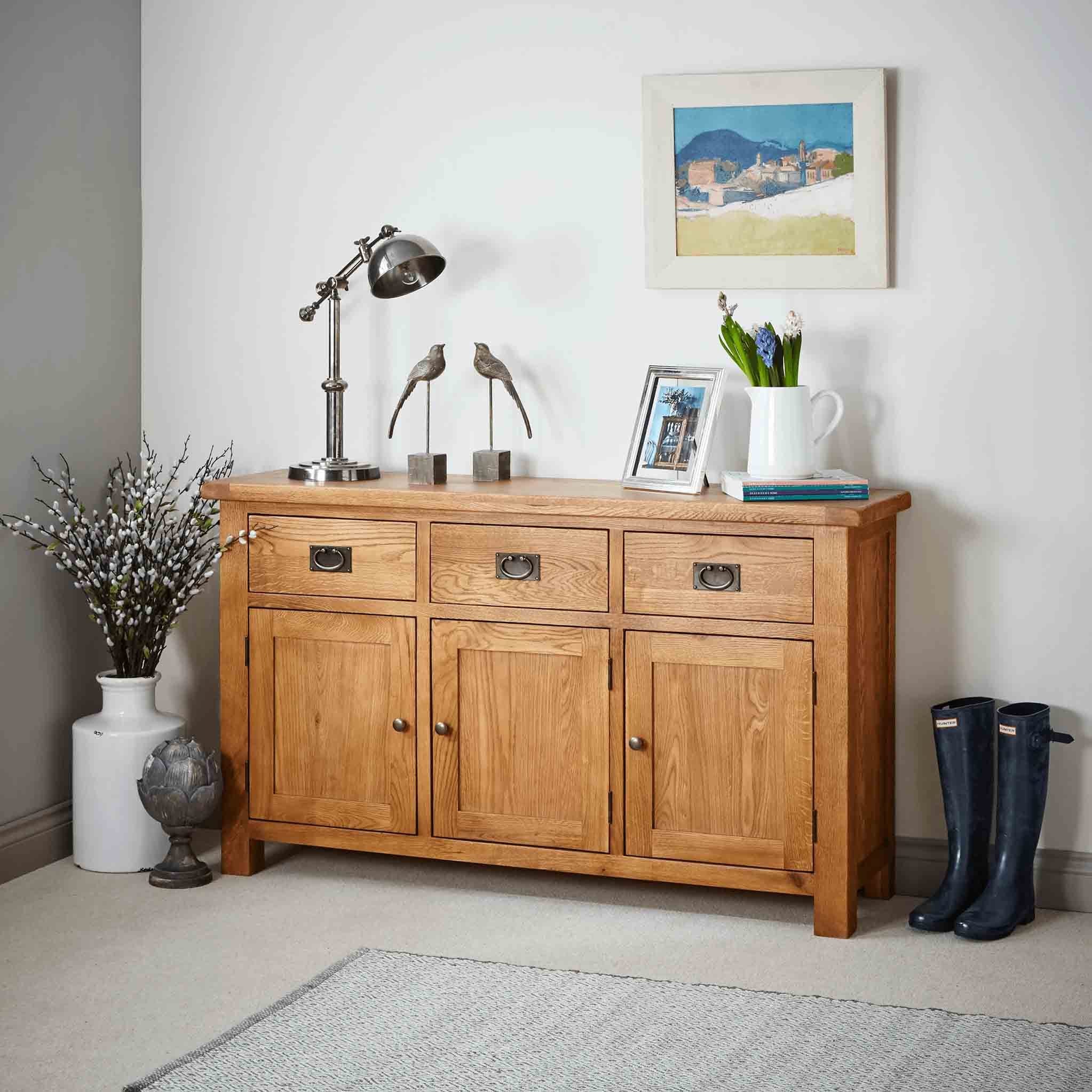 Zelah Oak Large Sideboard - Image 8