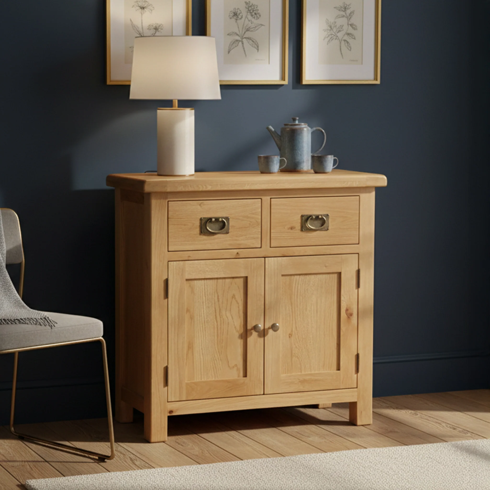 Zelah Oak Mini Sideboard - Image 2