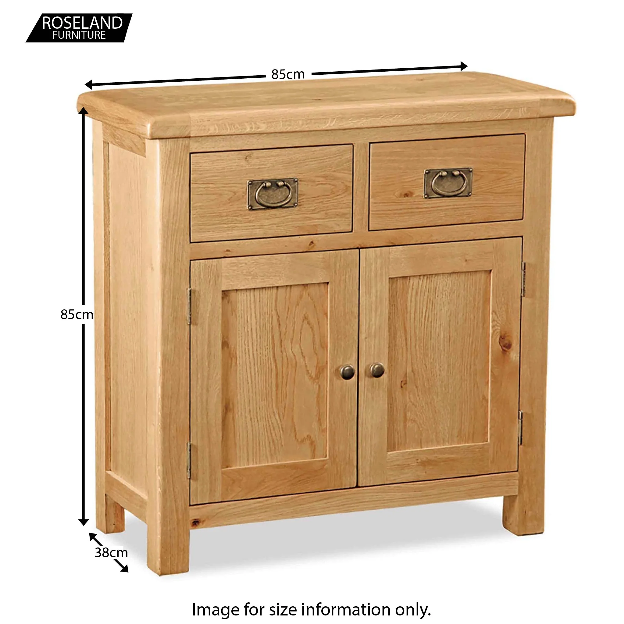Zelah Oak Mini Sideboard - Image 7