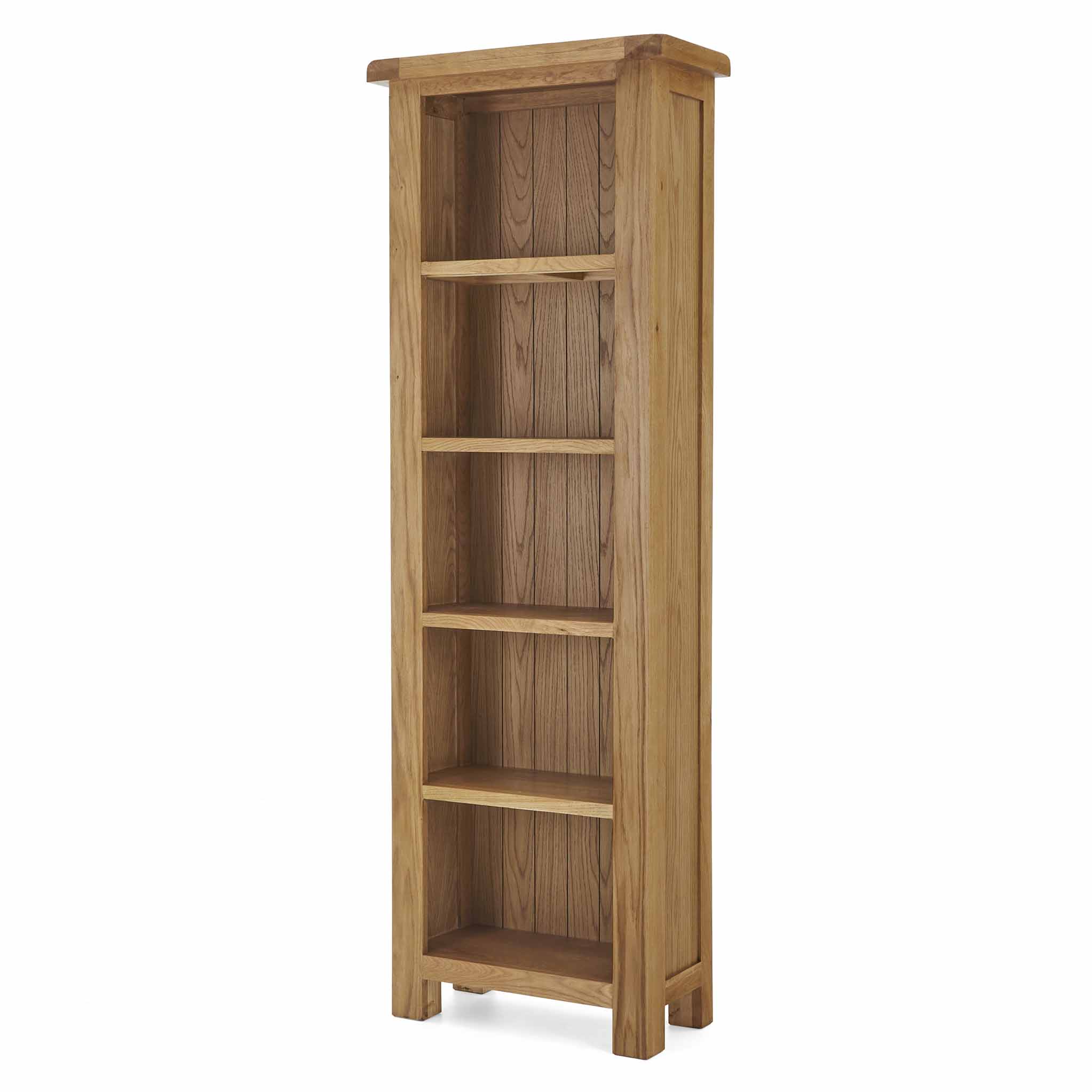 Zelah Oak Narrow Bookcase - Image 4