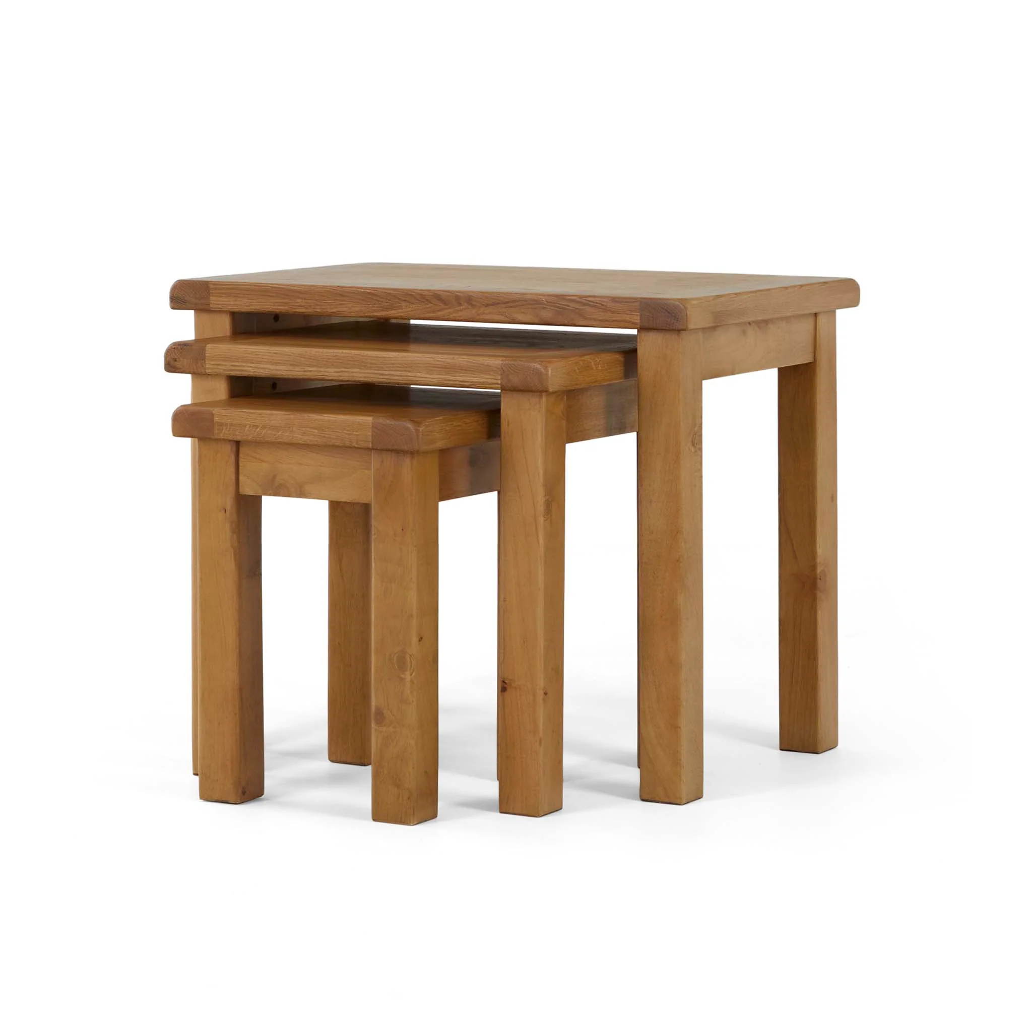 Zelah Oak Nest of Tables - Image 3
