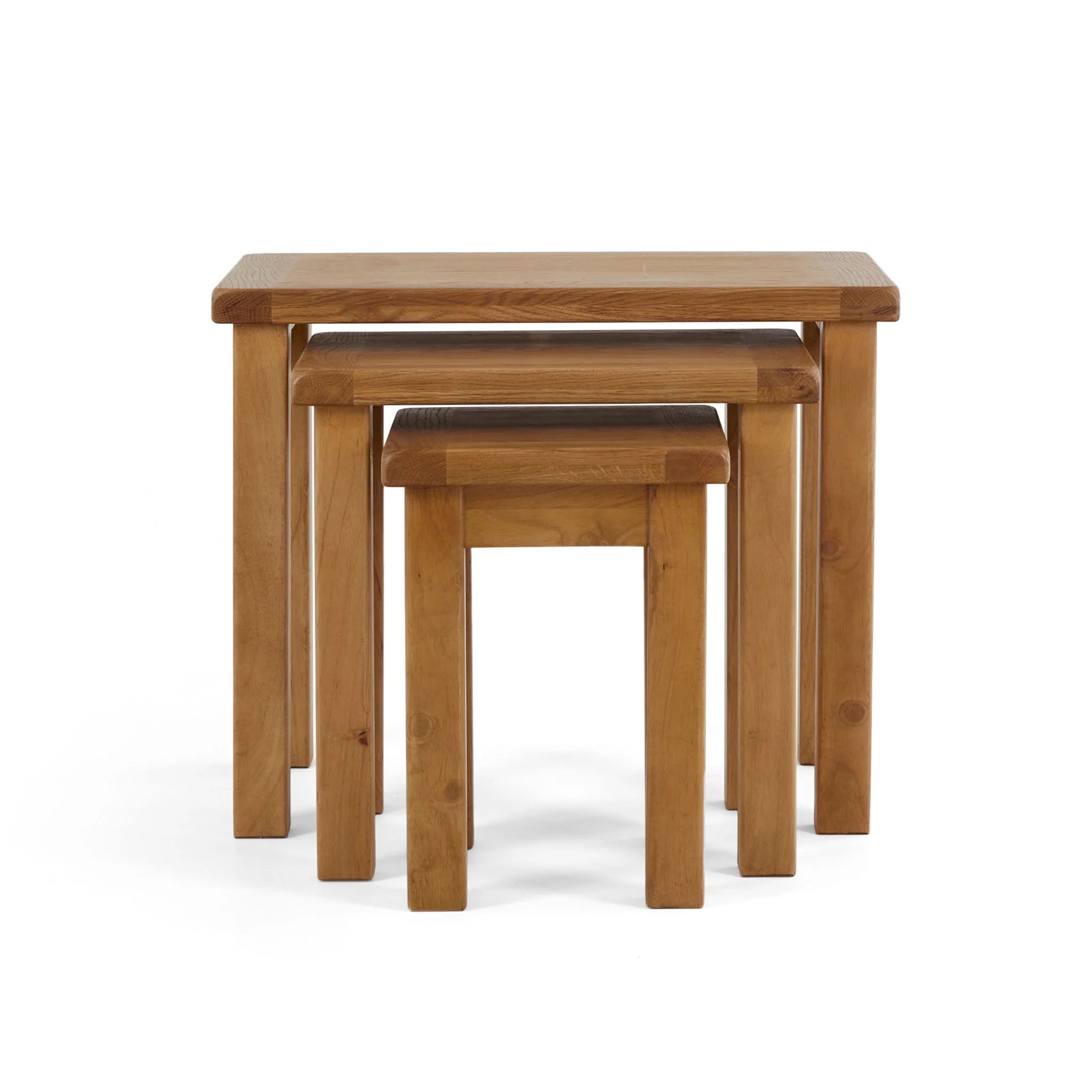 Zelah Oak Nest of Tables - Image 4