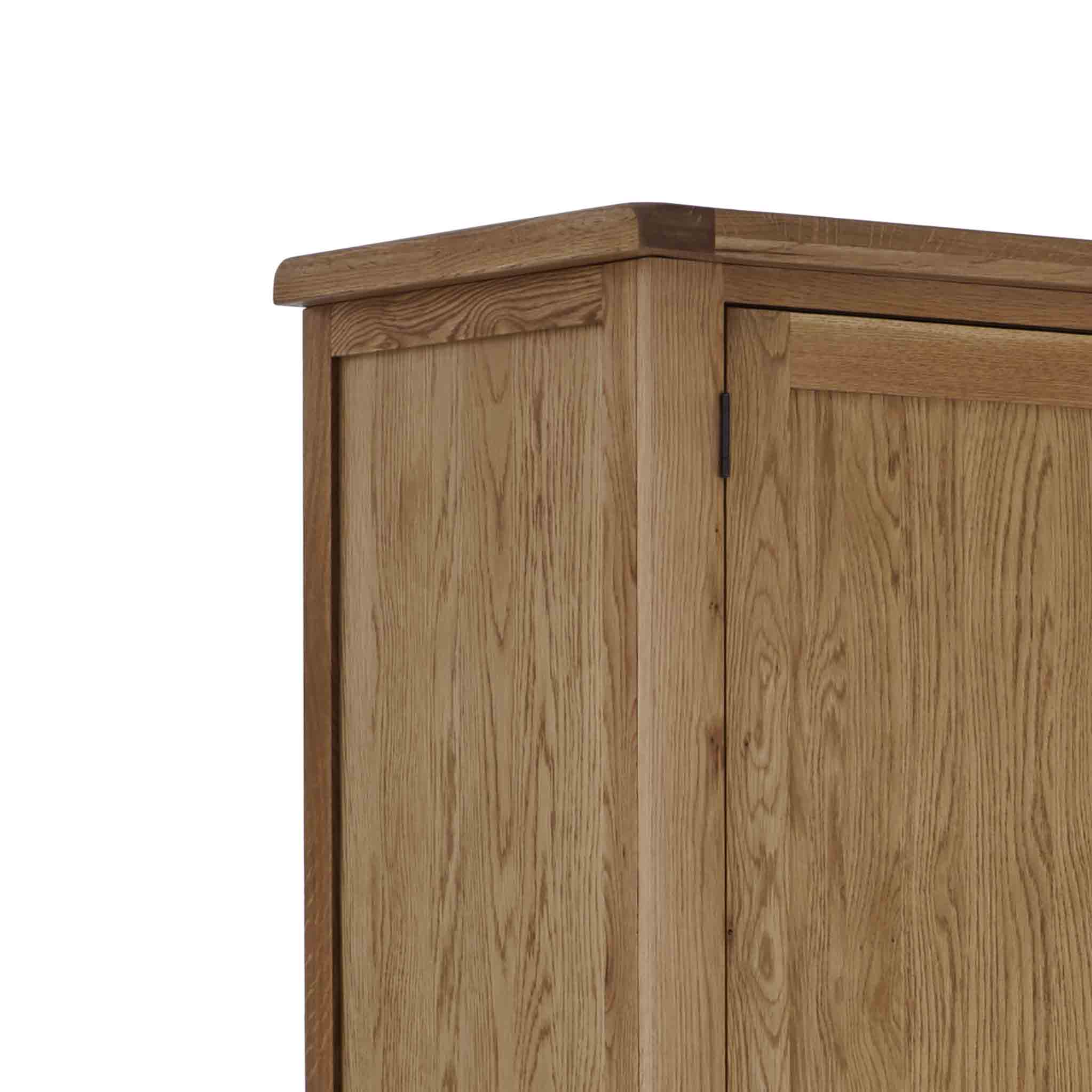 Zelah Oak Triple Wardrobe with Drawers - Image 7