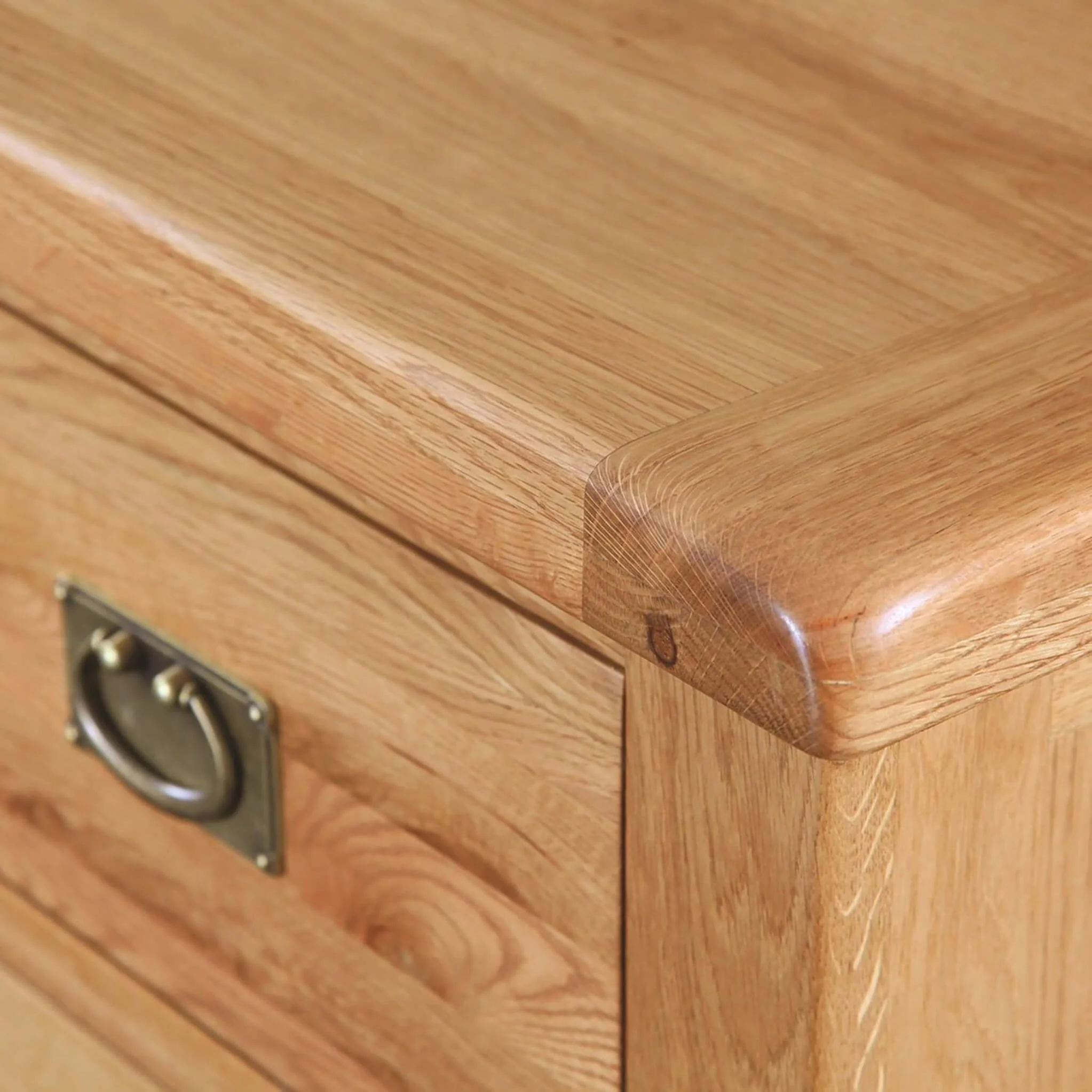 Zelah Oak Wide Bedside Table - Image 4