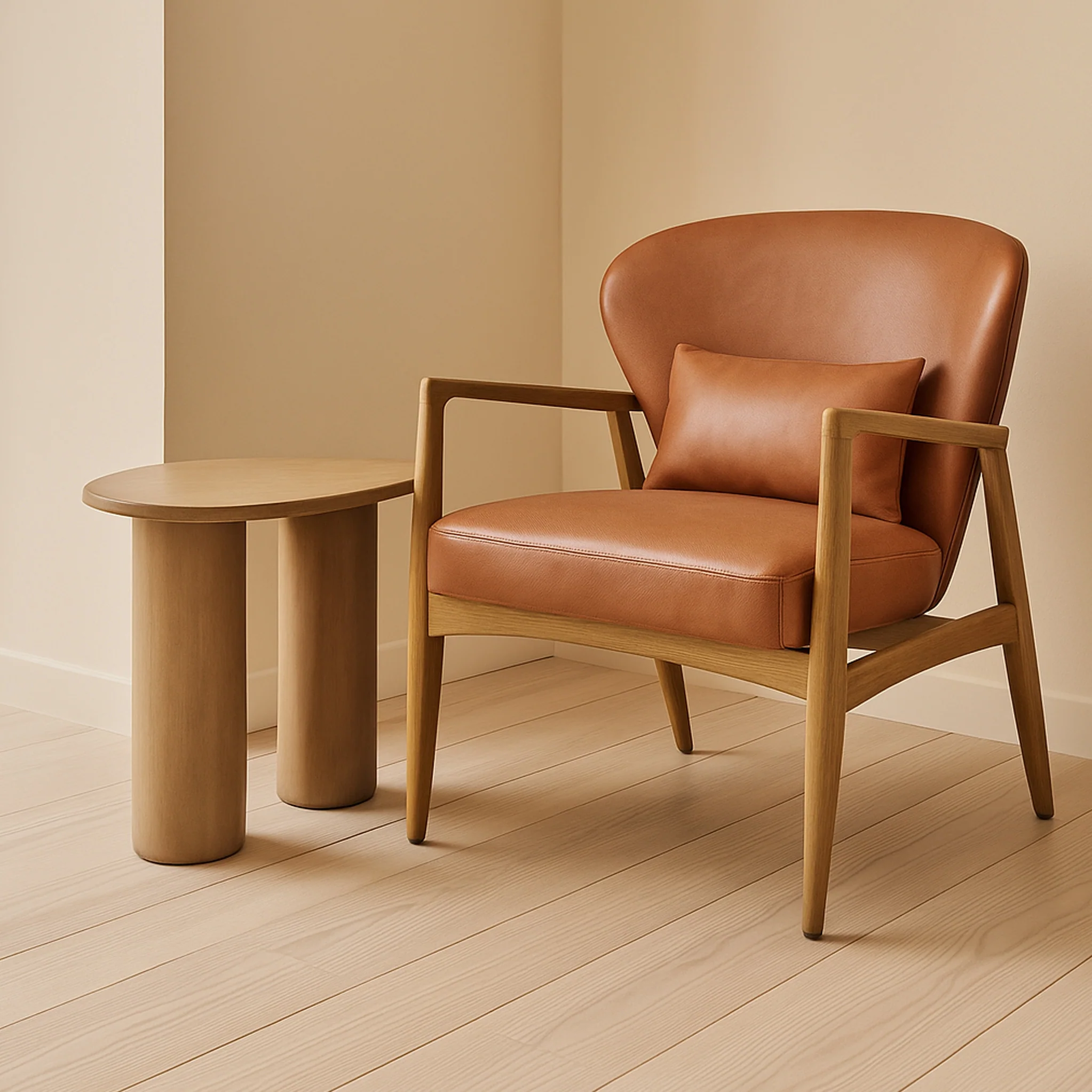 Zenra Mango Wood Lamp Table - Image 2